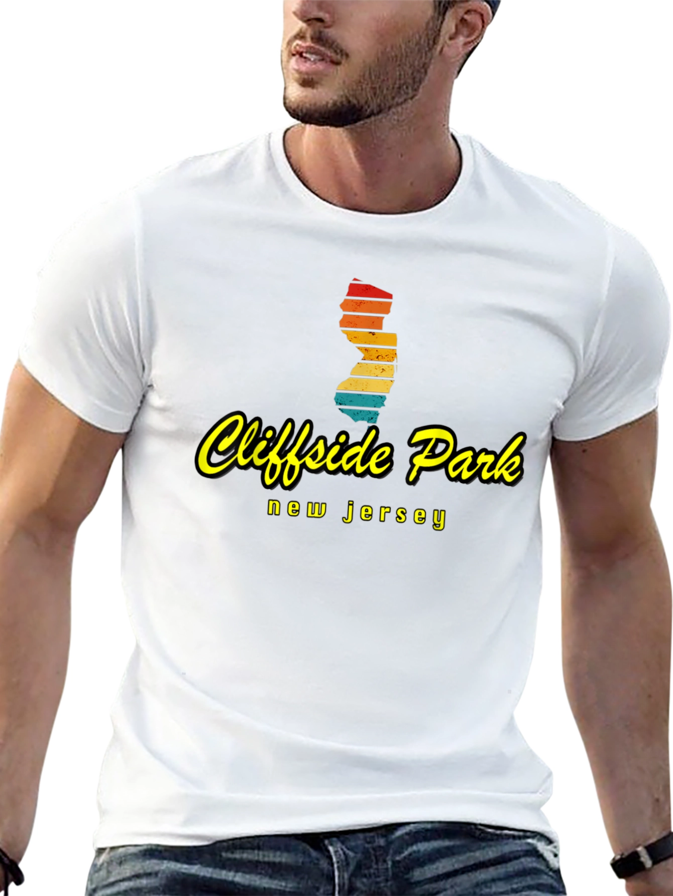 Cliffside Park NJ Retro Graphic T-Shirt