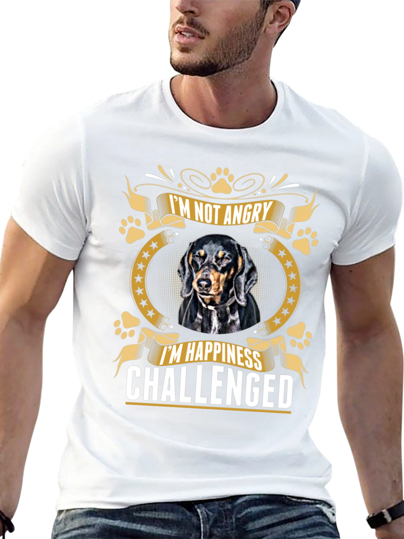 Im Not Angry T-Shirt: Dachshund Lovers Tee