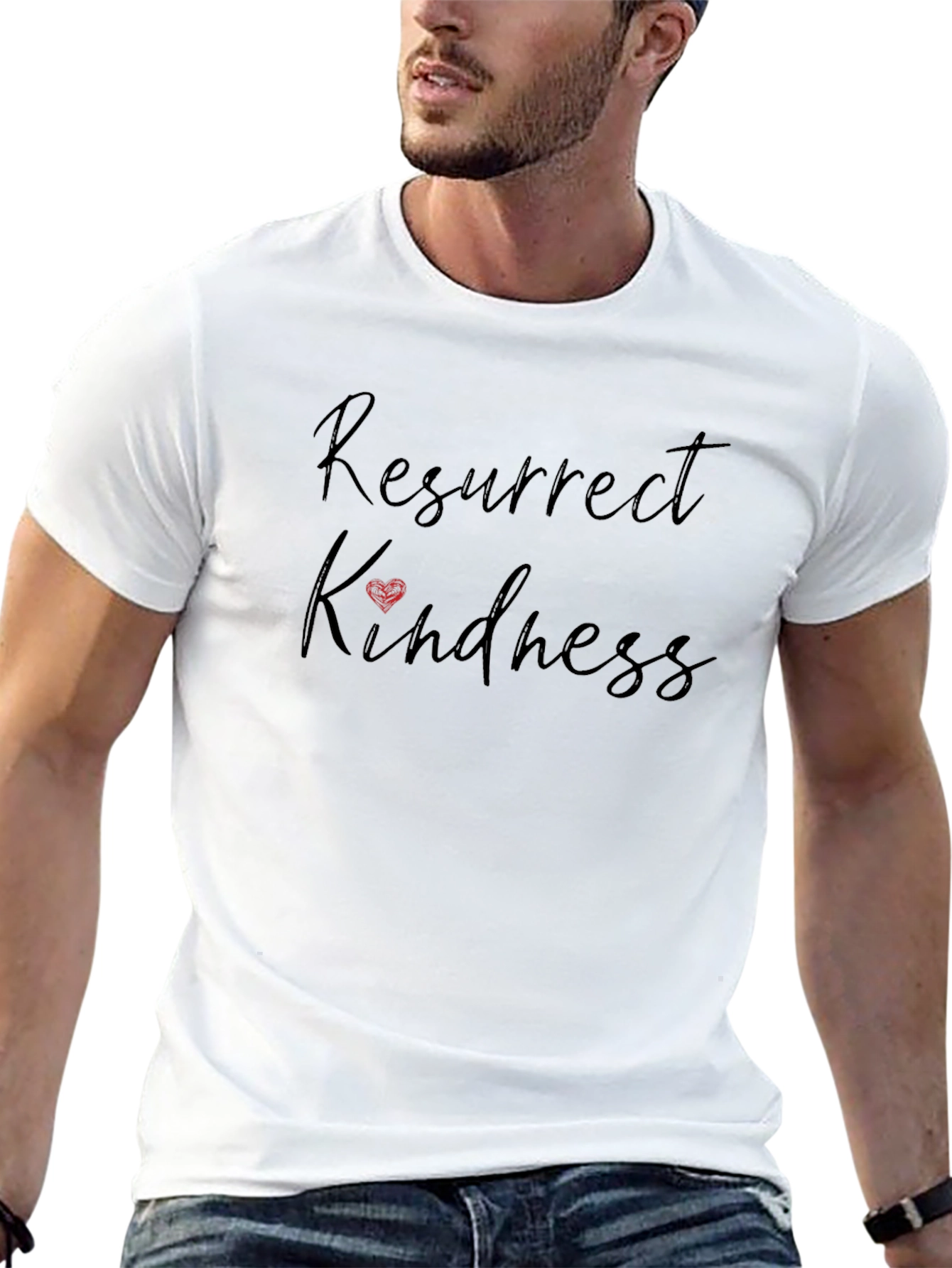 Resurrect Kindness Black Graphic Tee