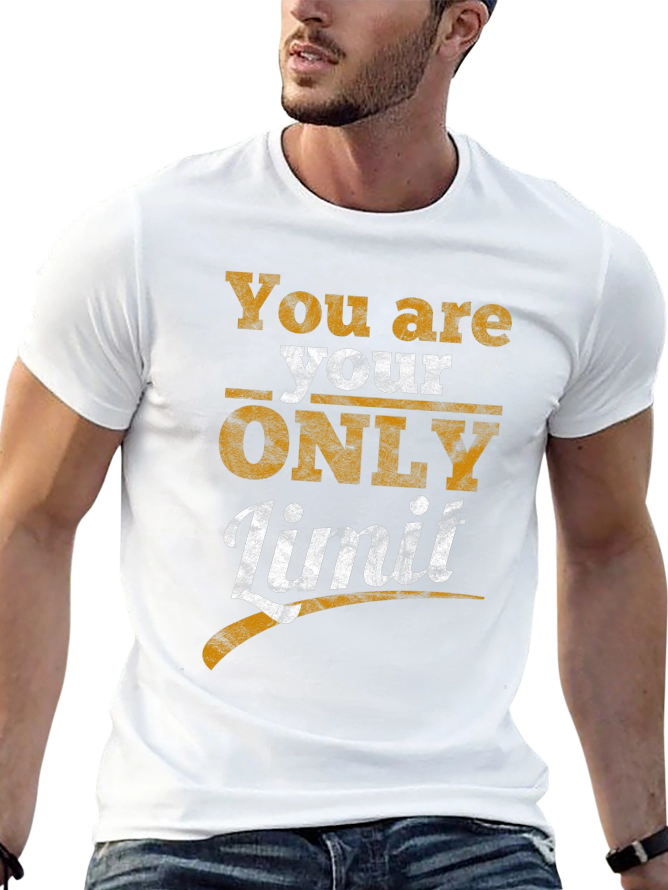 Inspirational You are your ONLY Limit Black T-Shirt
