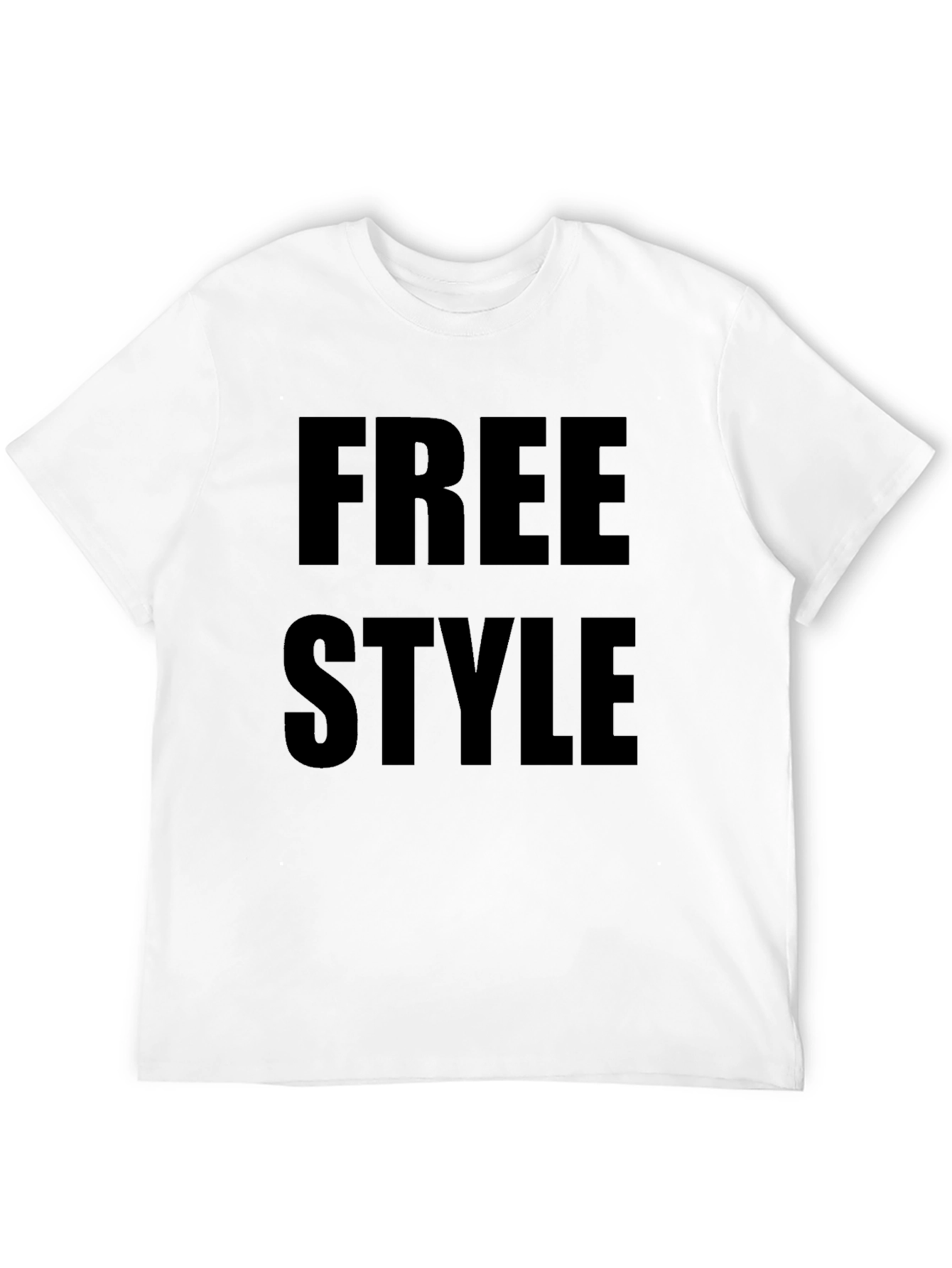 Freestyle Black Graphic Tee Shirt