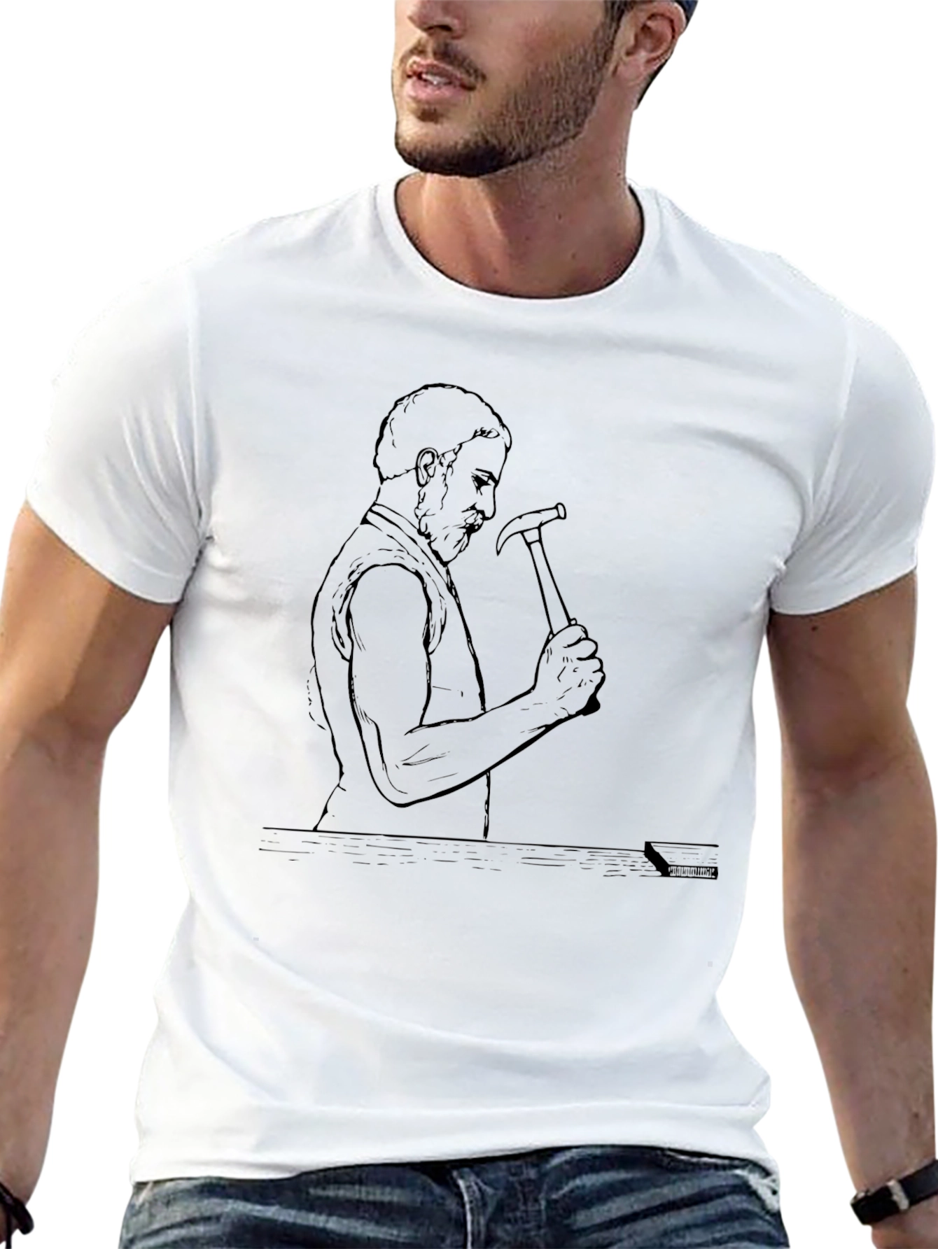 Artisan Hammering T-Shirt - Black