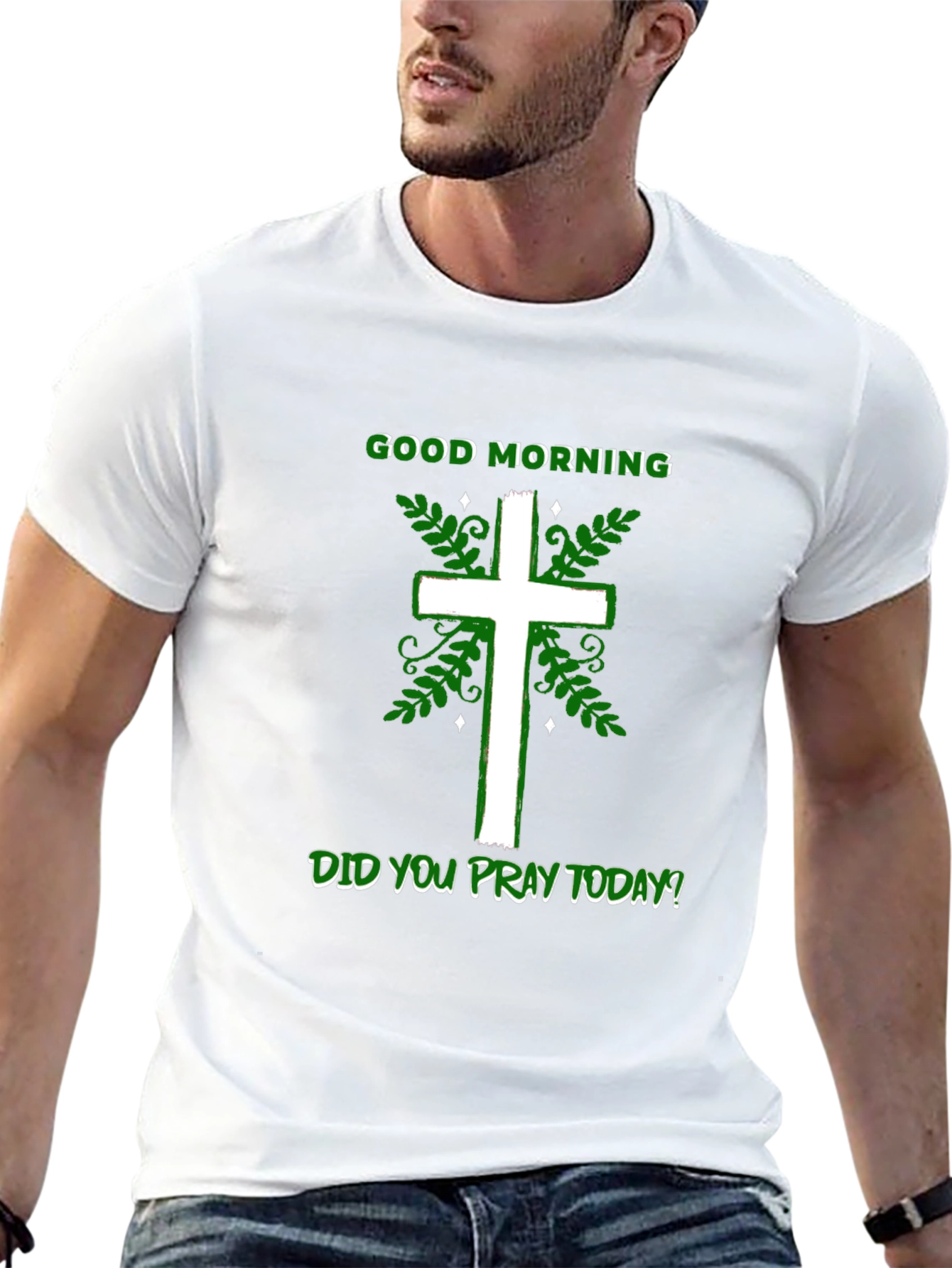 Good Morning Christian Cross T-Shirt
