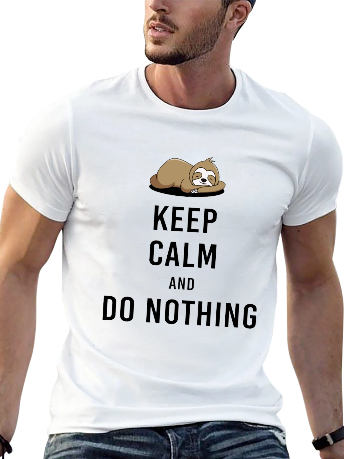 Keep Calm Sloth Graphic Tee