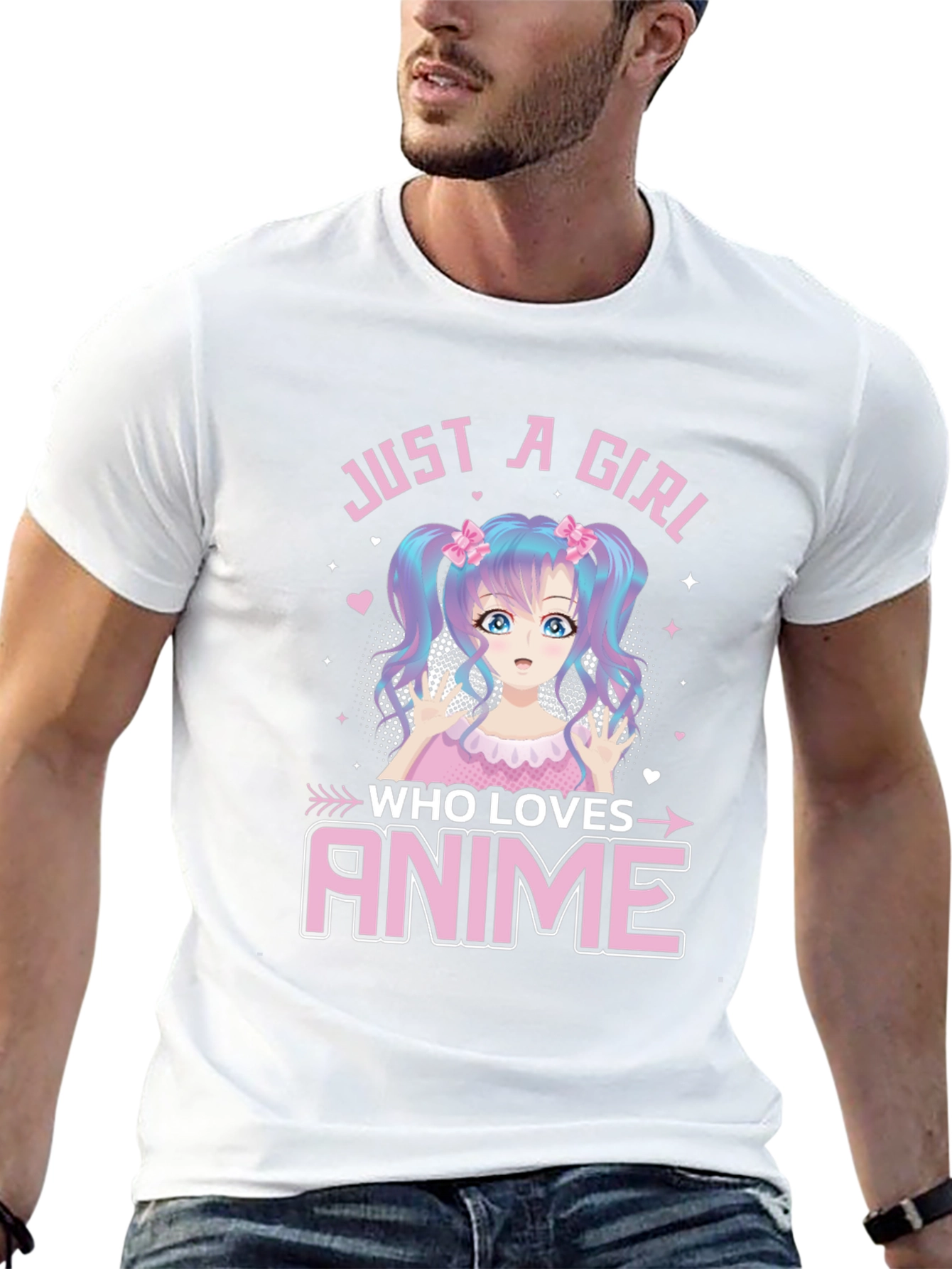 Just A Girl Who Loves Anime Graphic Tee
