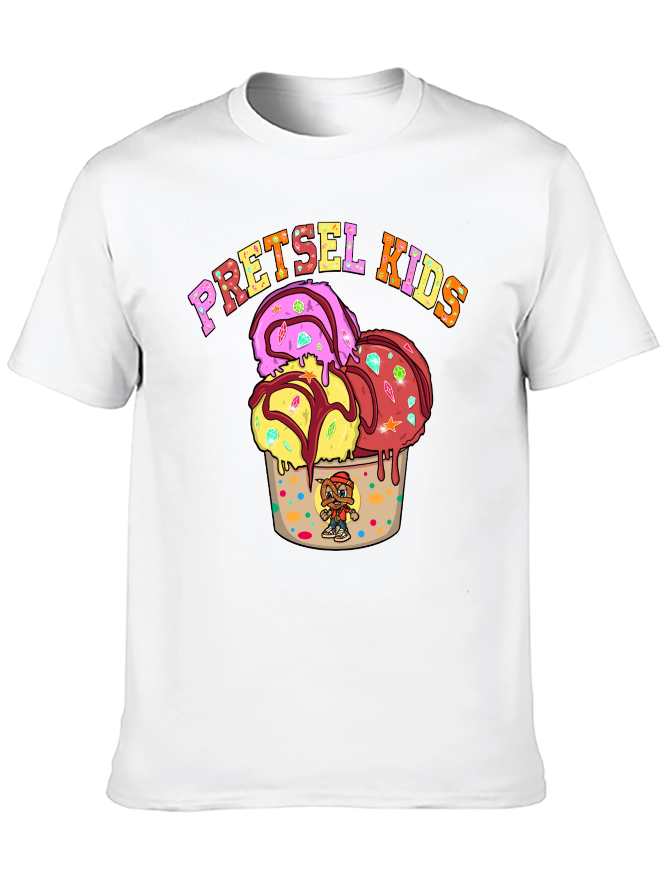 Pretzel Kids T-Shirt - Ice Cream Graphic Tee