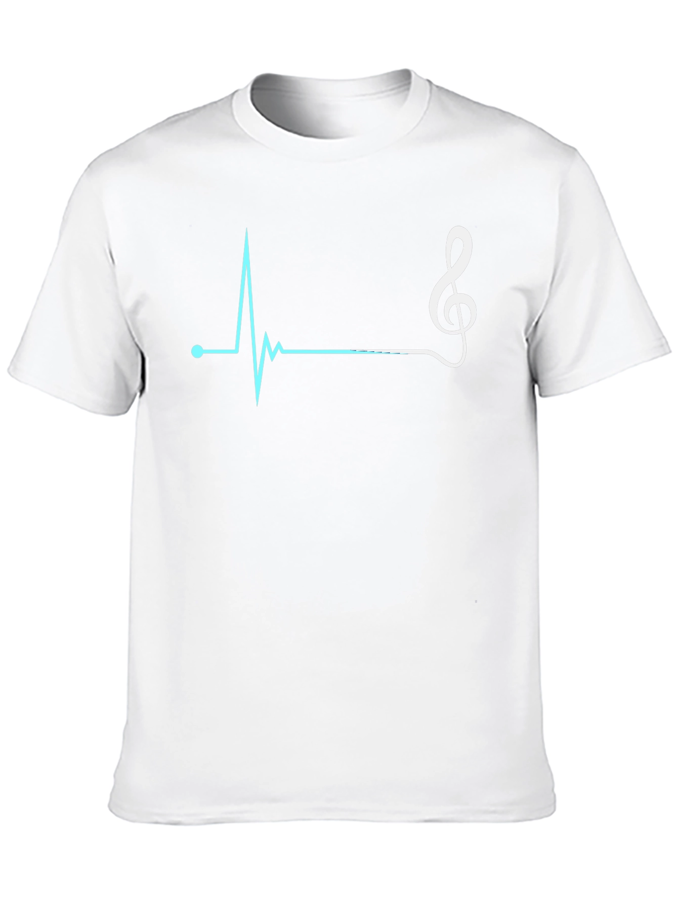 Music Heartbeat T-Shirt - Black