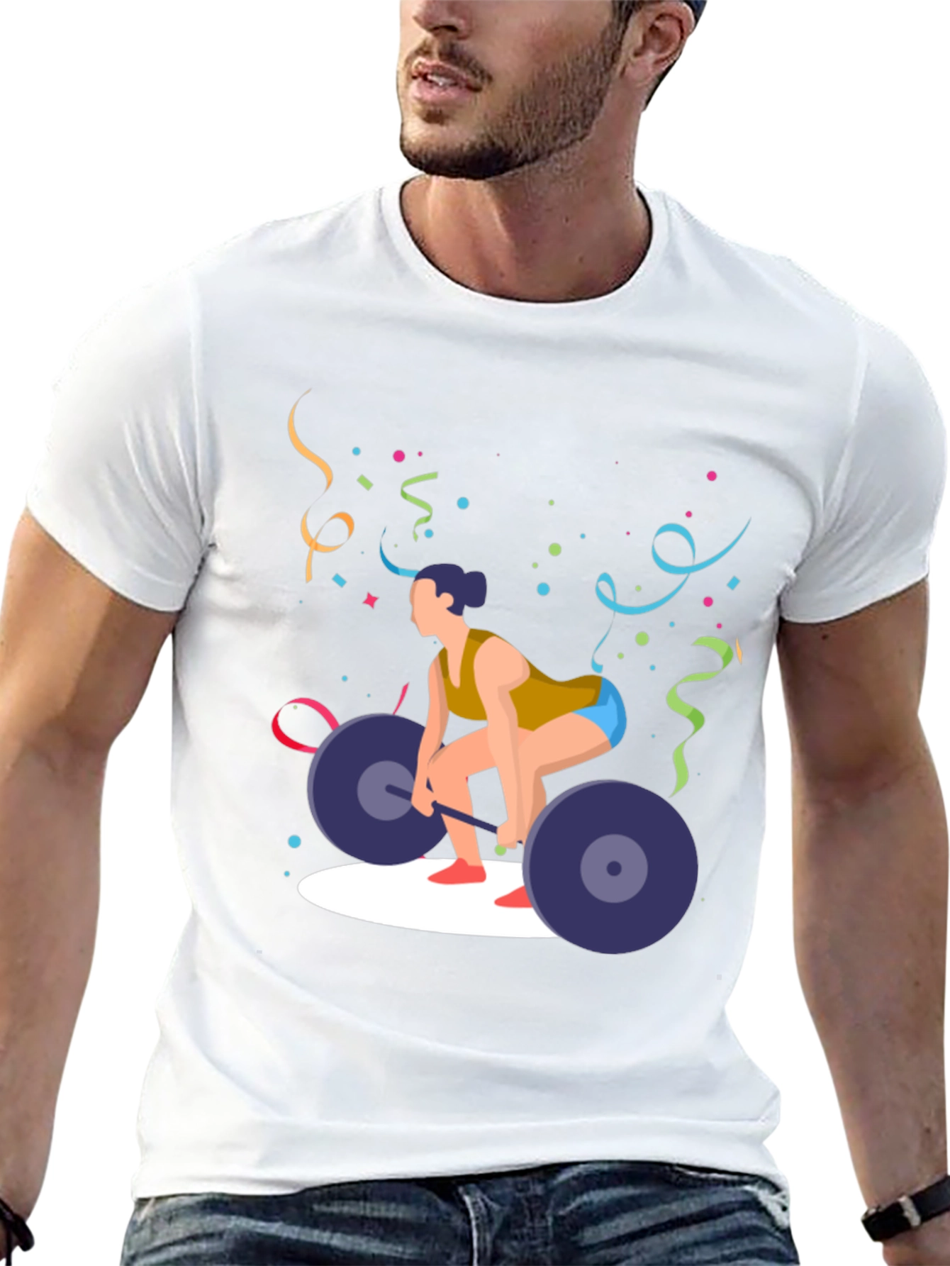 Weightlifting T-Shirt - Black Gym Tee