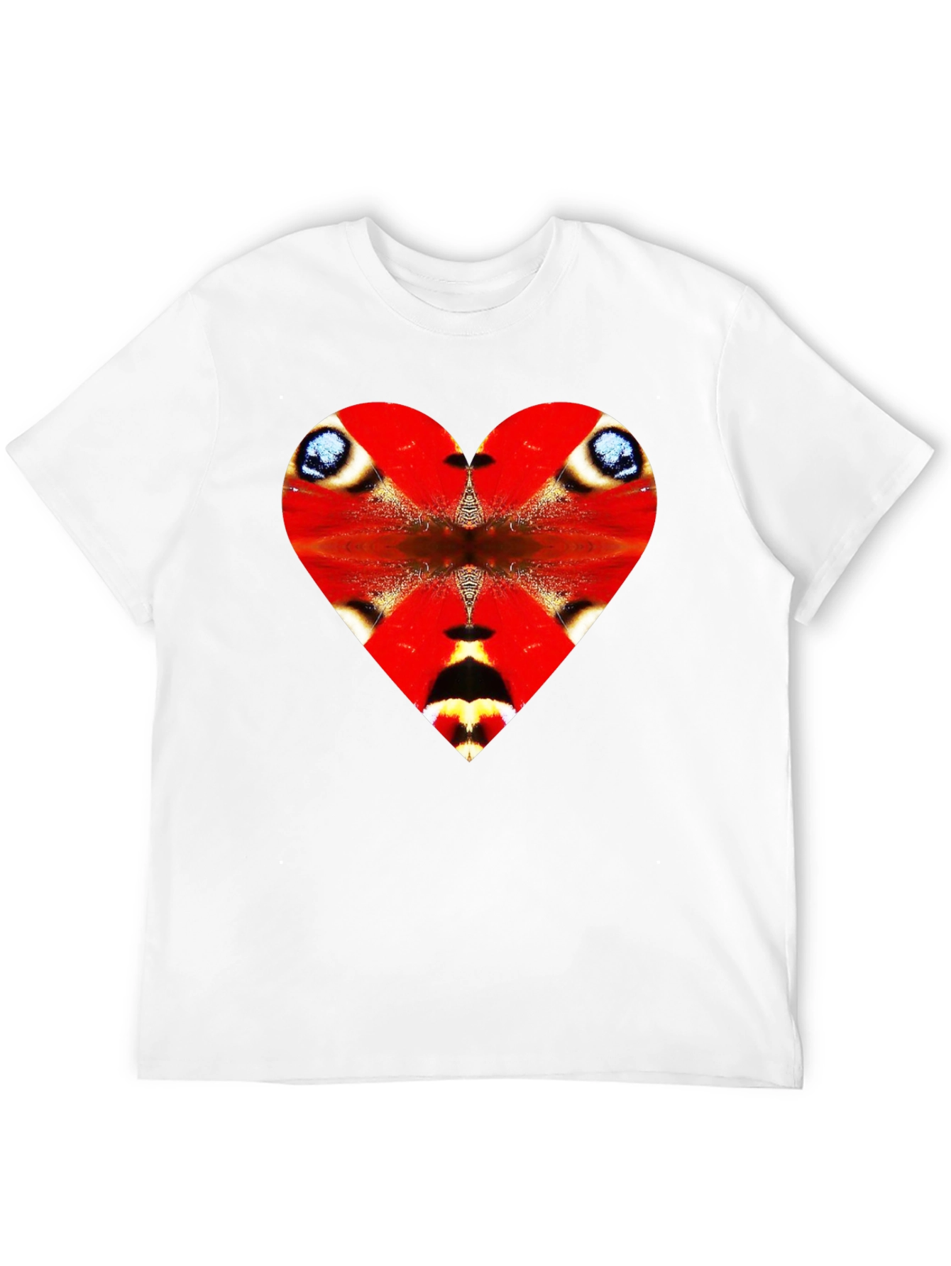 Butterfly Heart Graphic Black Tee