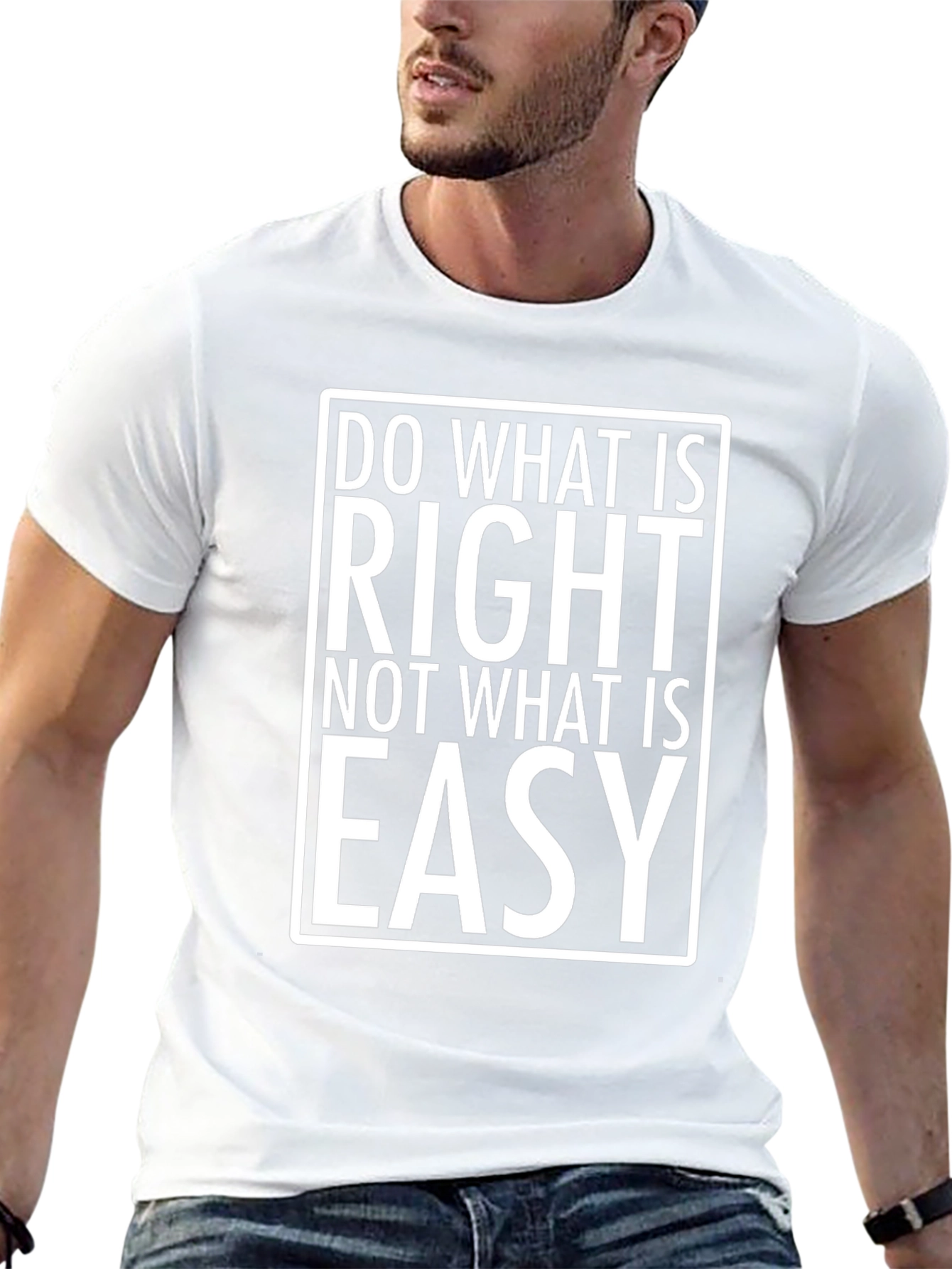 Do What is Right Black Graphic Tee