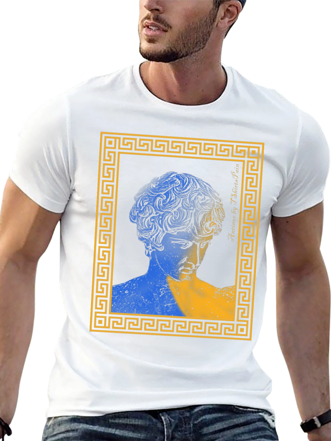 Ukraine Art Tee - Greek Statue Print T-Shirt