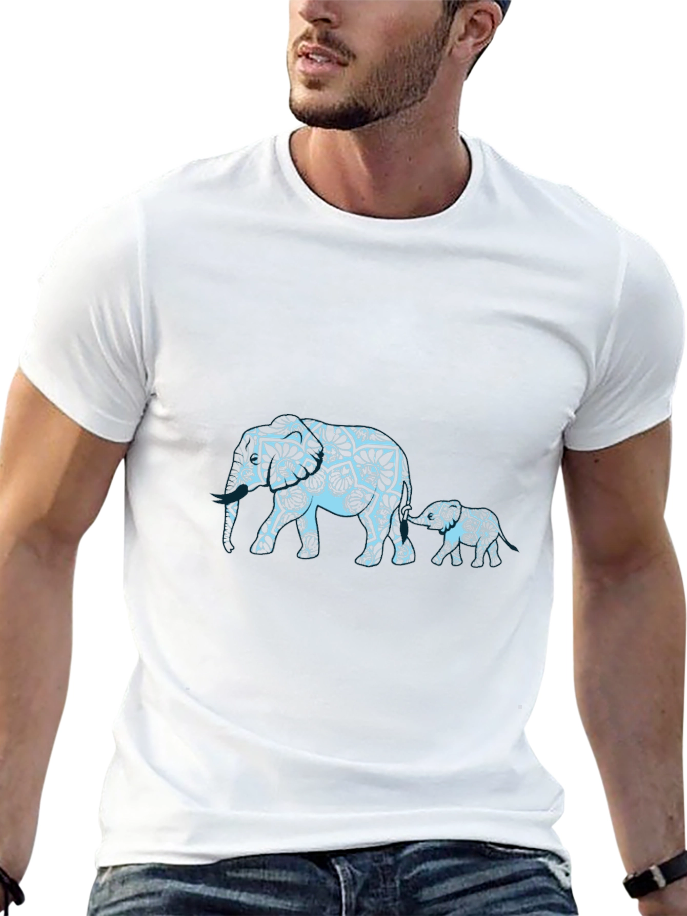 Elephant Mandala Graphic Tee
