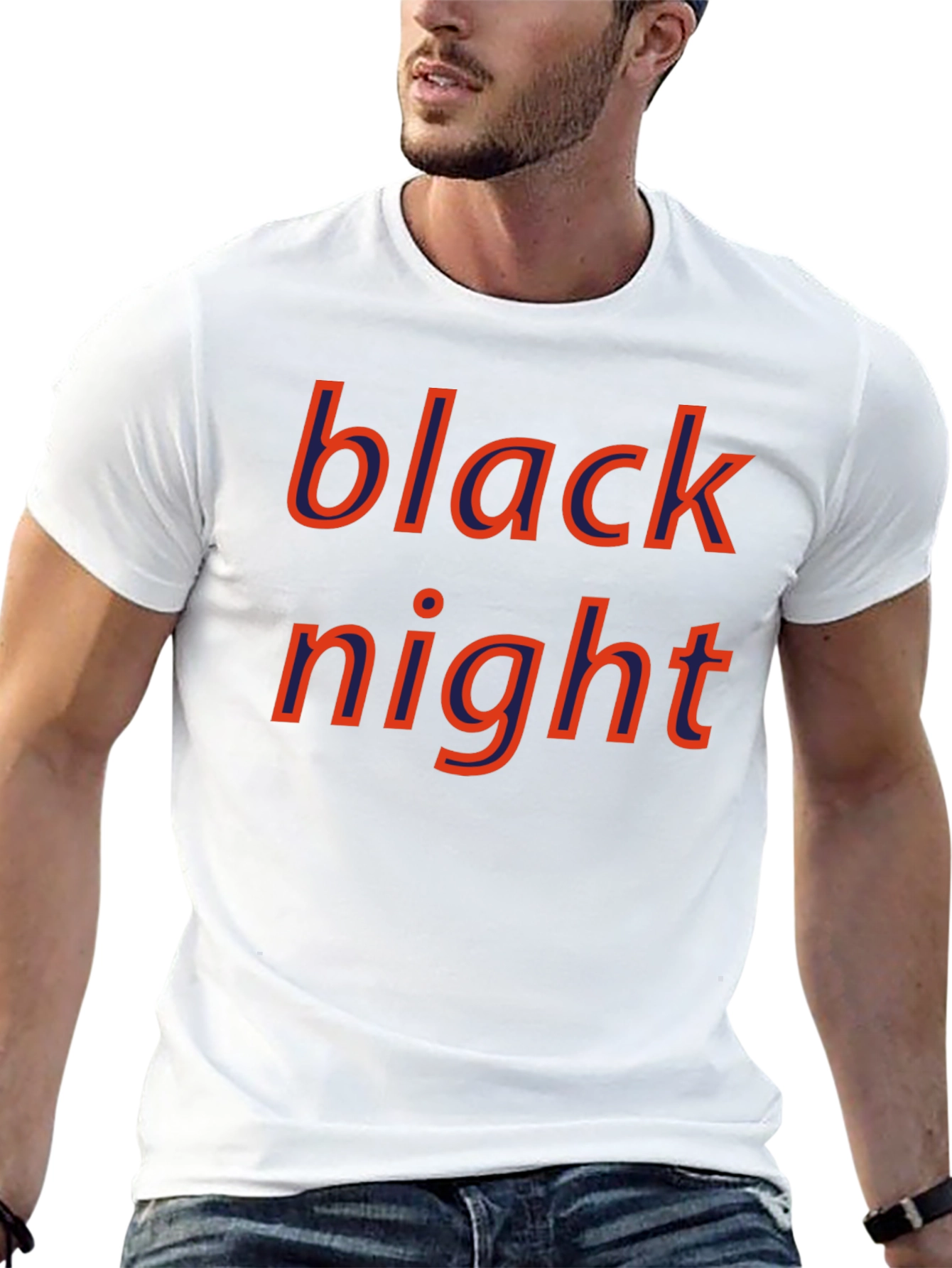 Black Night Graphic Tee - Bold Style