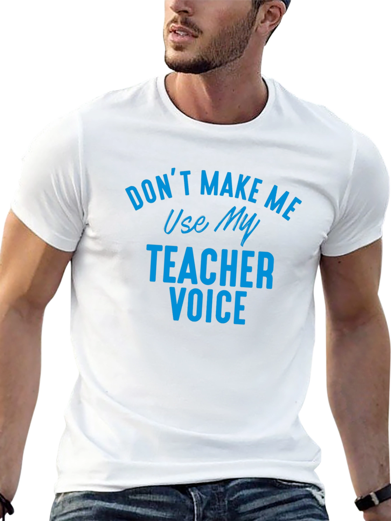 Teacher Voice Graphic T-Shirt - Funny Novelty Tee