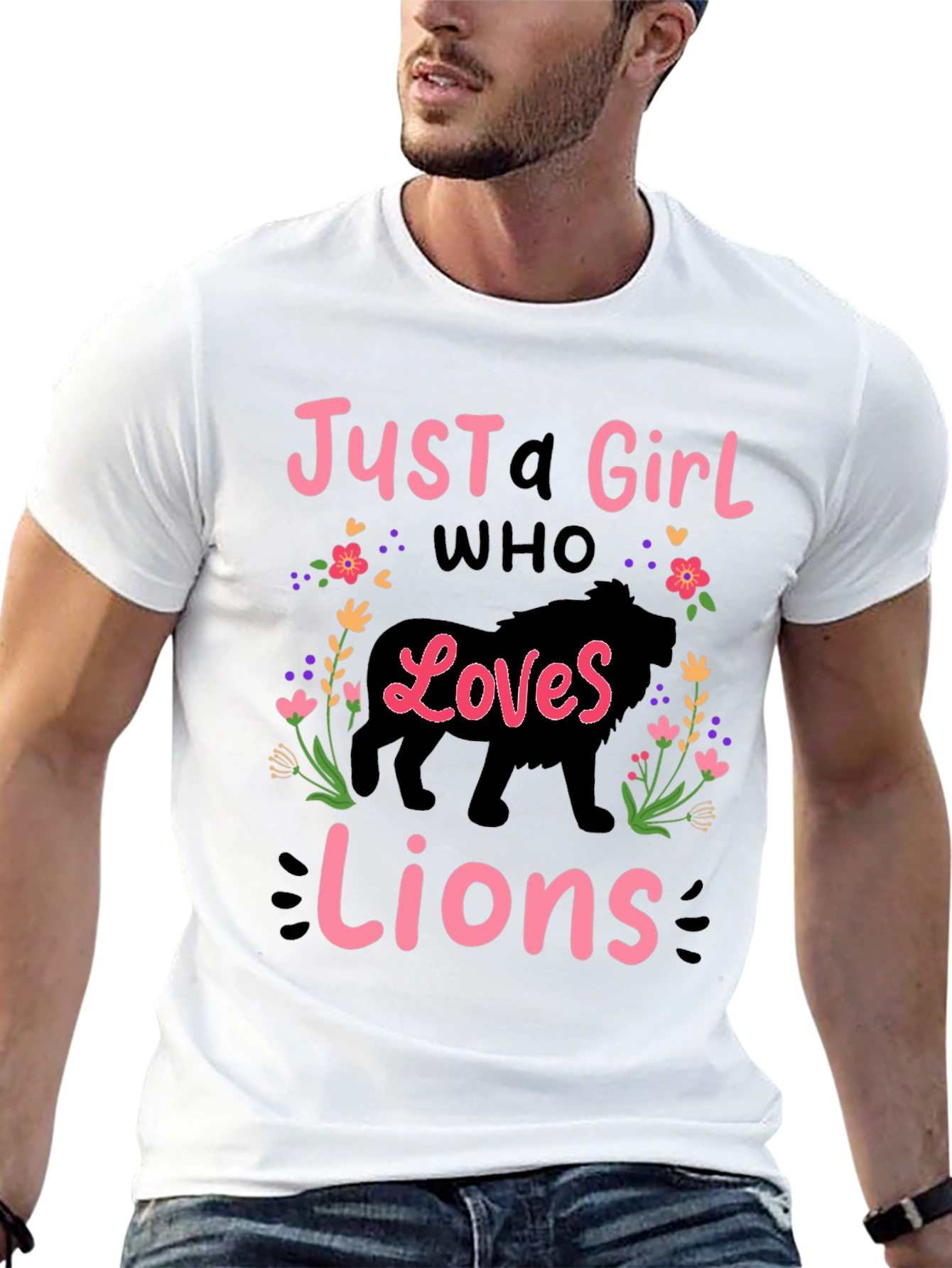 Just A Girl Who Loves Lions T-Shirt