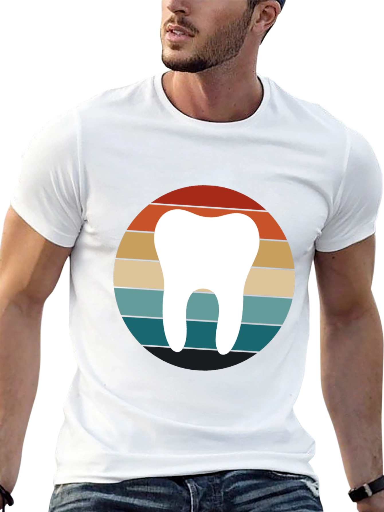 Retro Dentist Tooth Graphic Tee