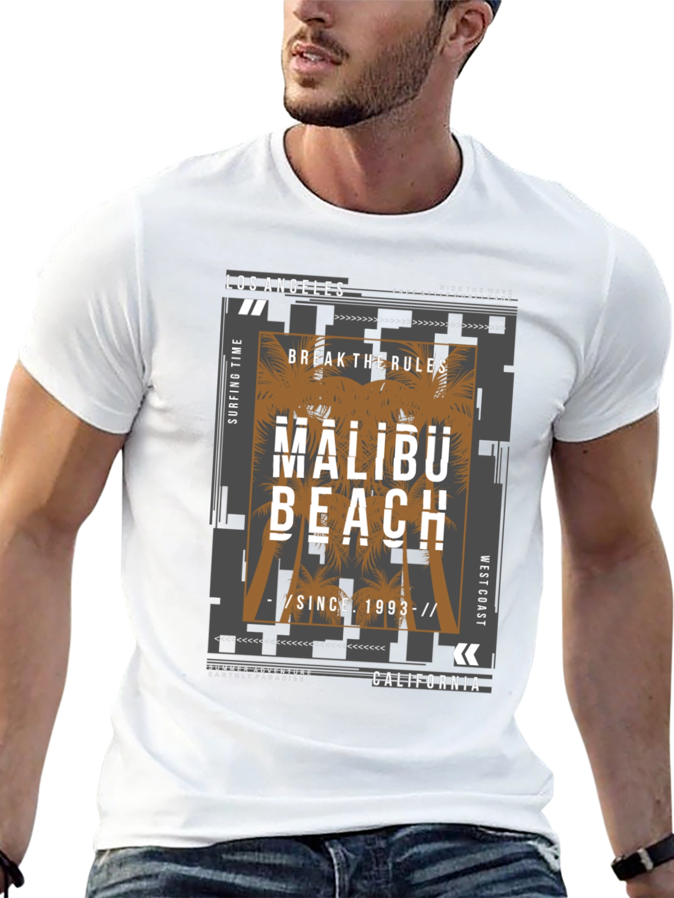 Malibu Beach Graphic T-Shirt