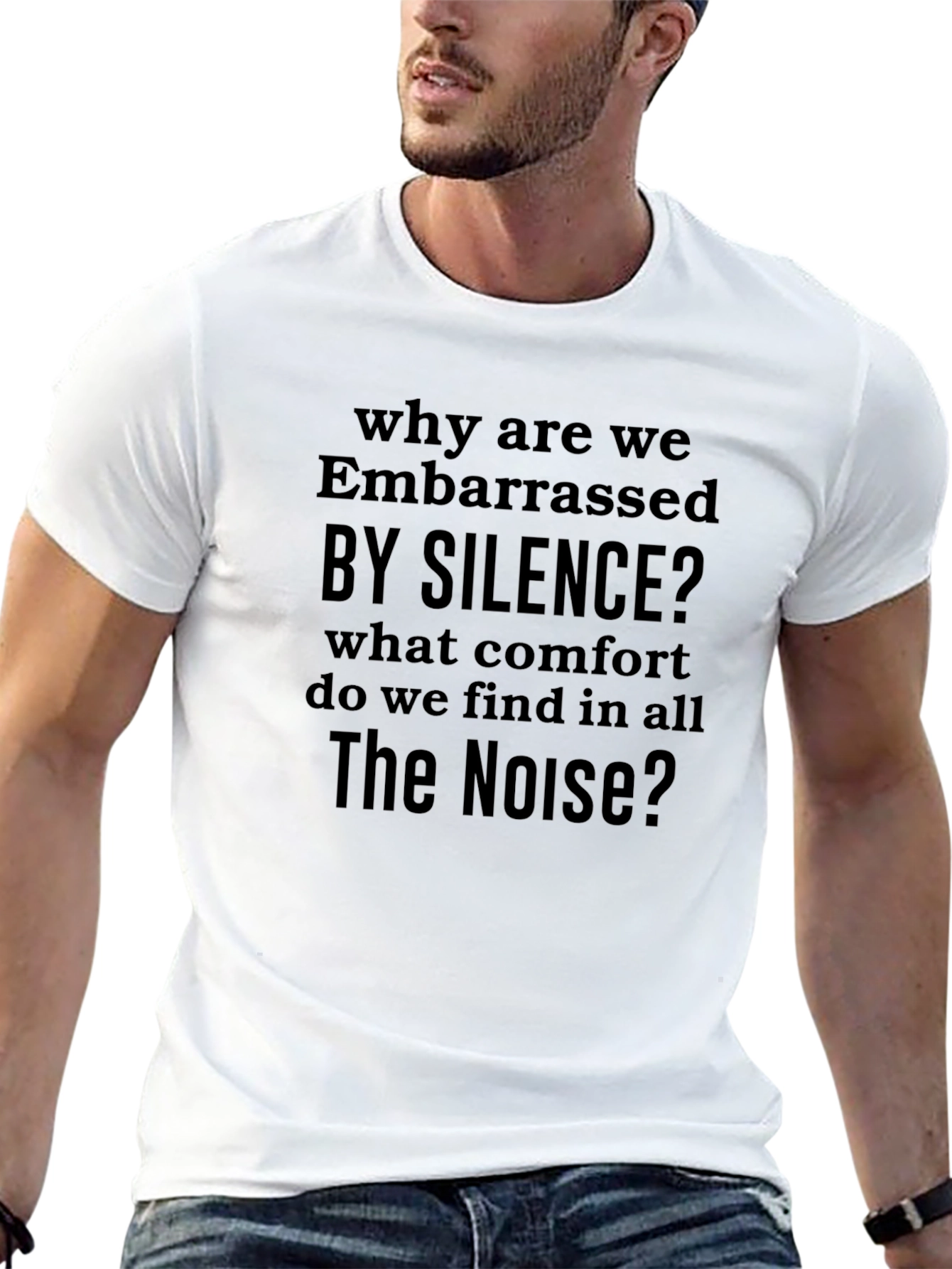 Silence? T-Shirt - Deep Thoughtful Design