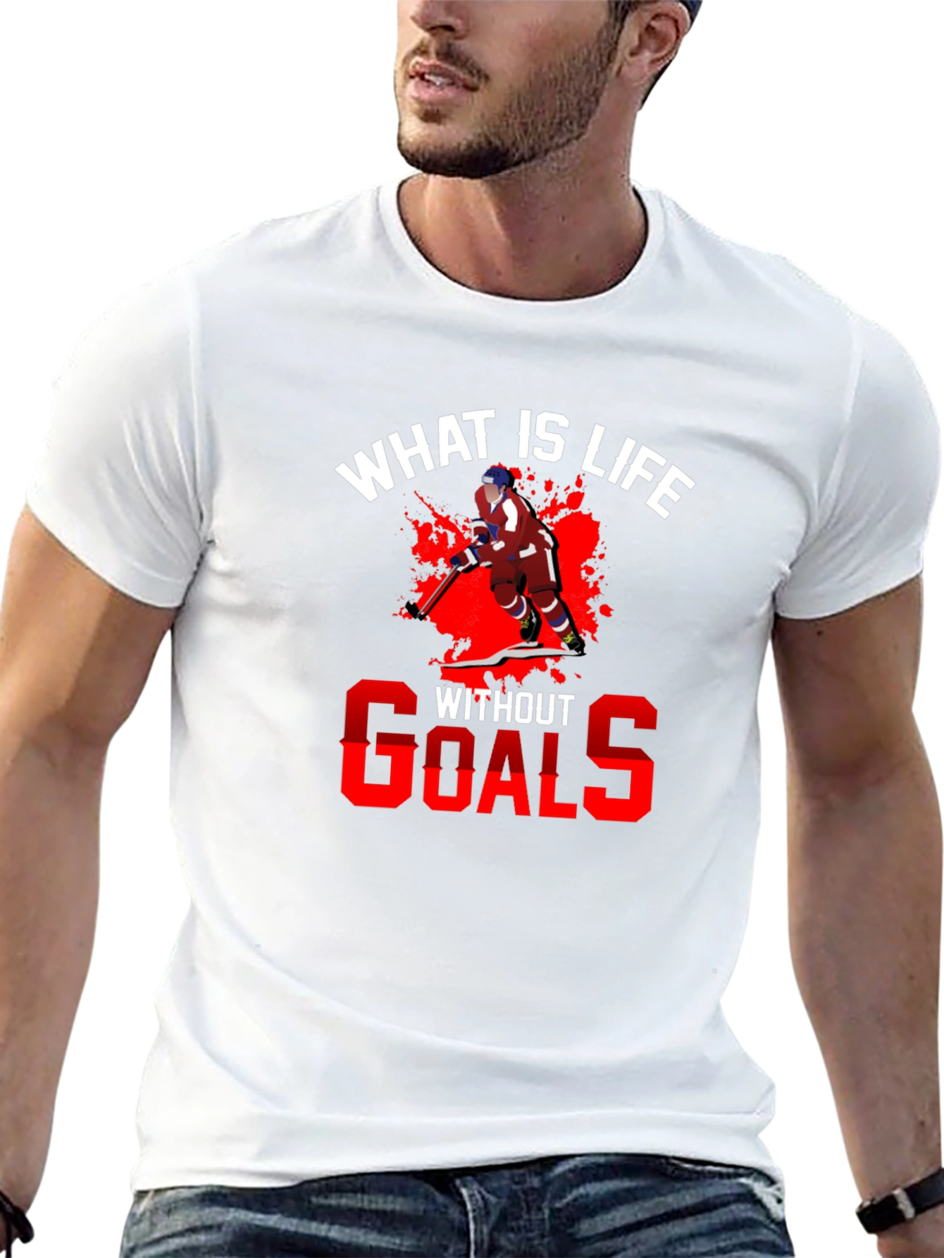 Hockey T-Shirt - What is Life Without Goals?