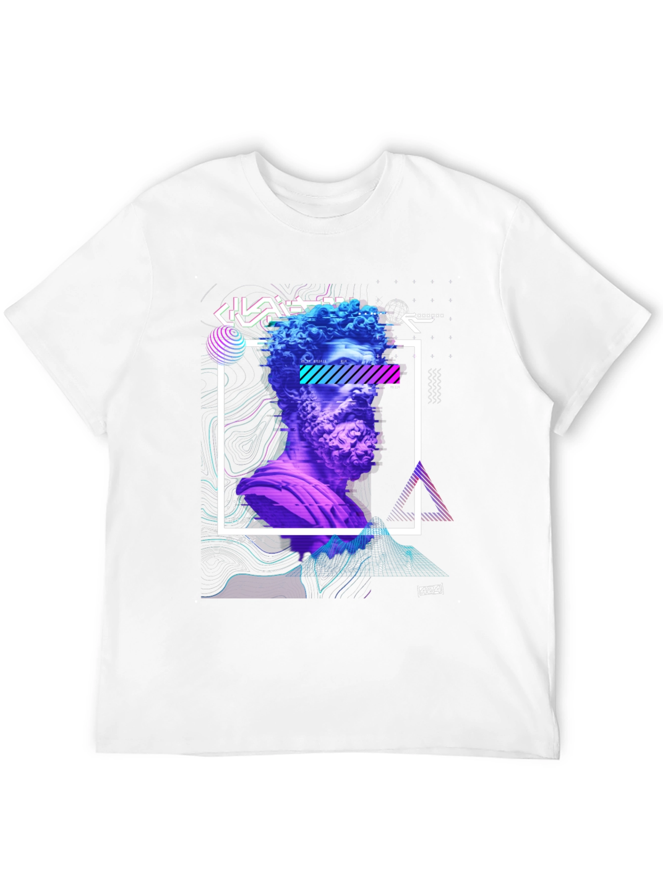Statue Graphic Tee - Modern Art Shirt