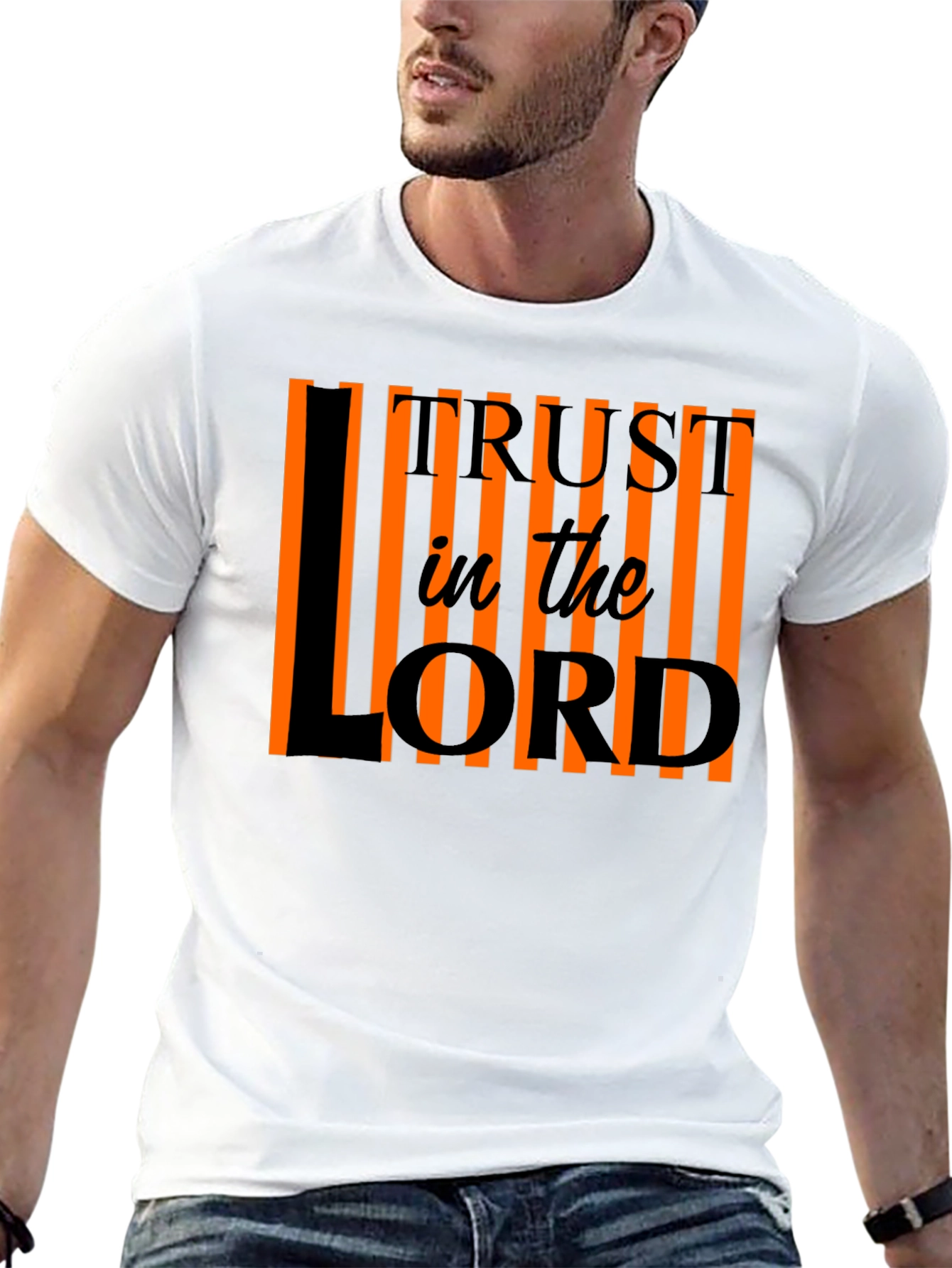 Trust in the Lord Christian T-Shirt - Black