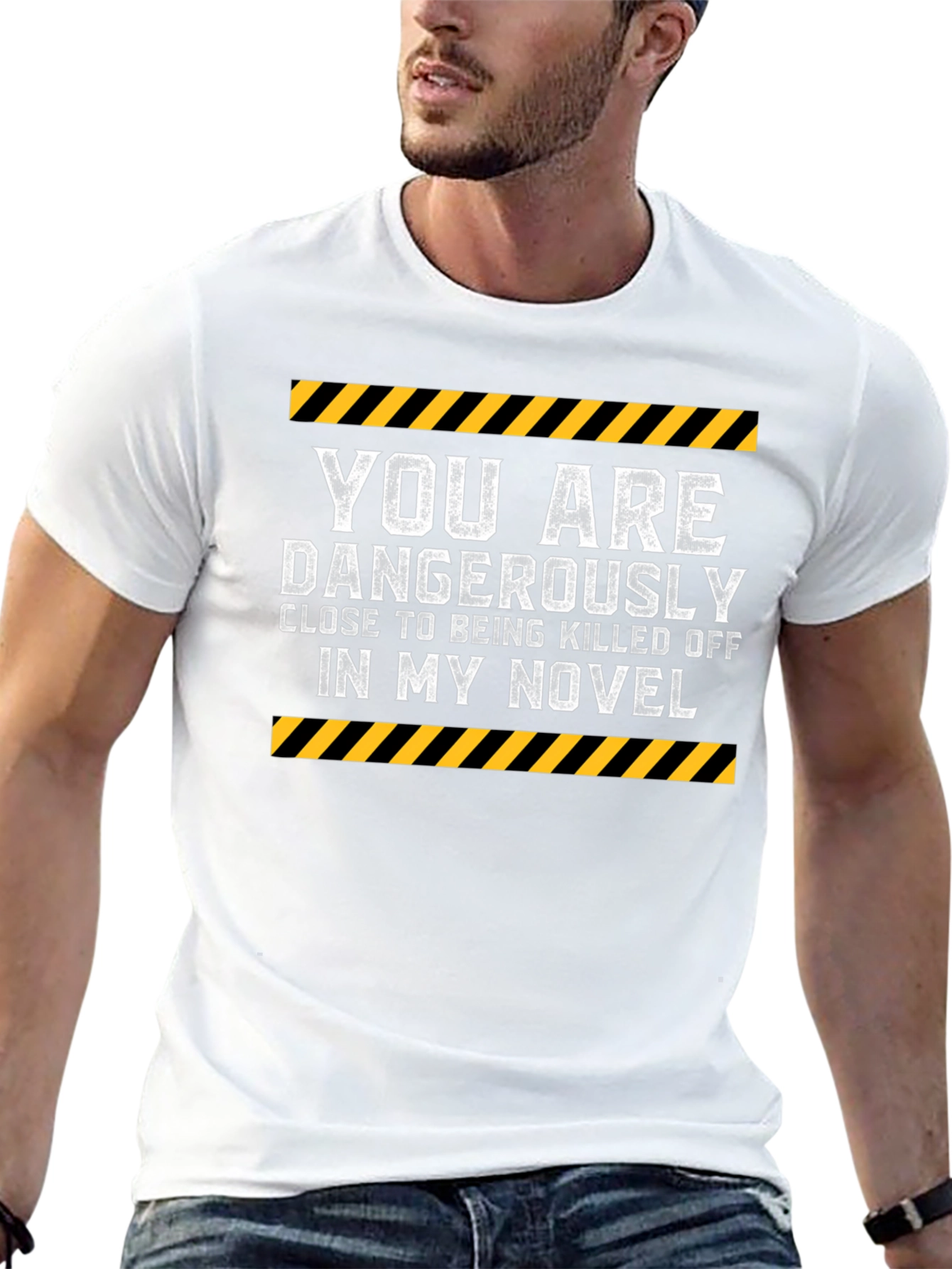 Dangerously Close Novel T-Shirt Funny Writer