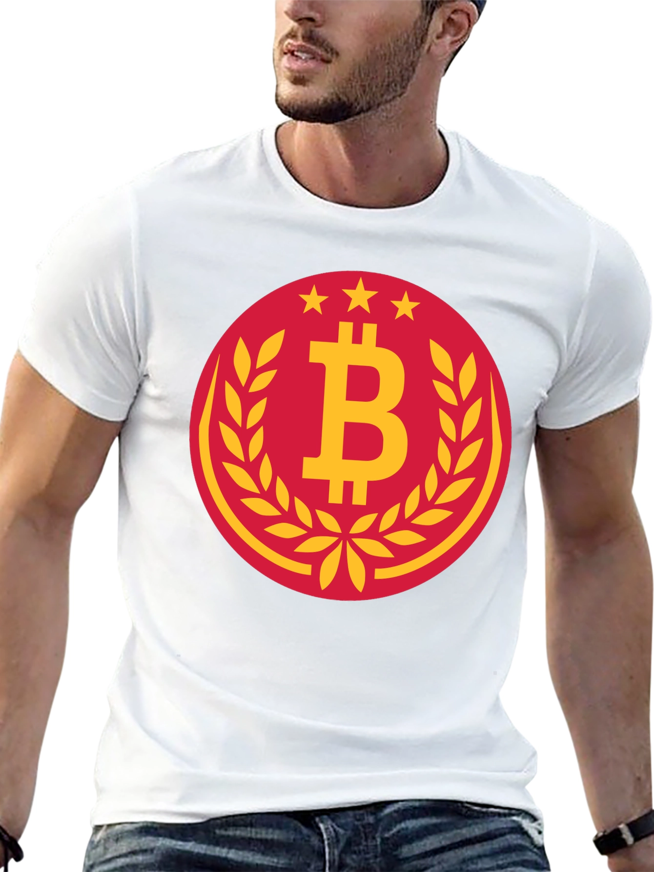 Bitcoin Circle Graphic Tee - Black Crypto T-Shirt