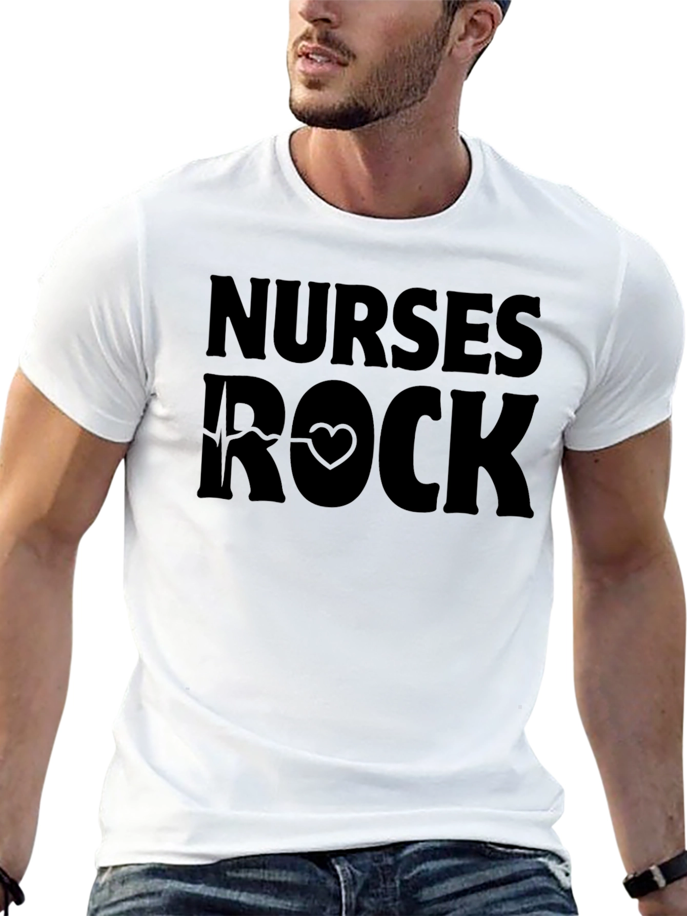 Nurses Rock Graphic T-Shirt - Comfortable Cotton Blend