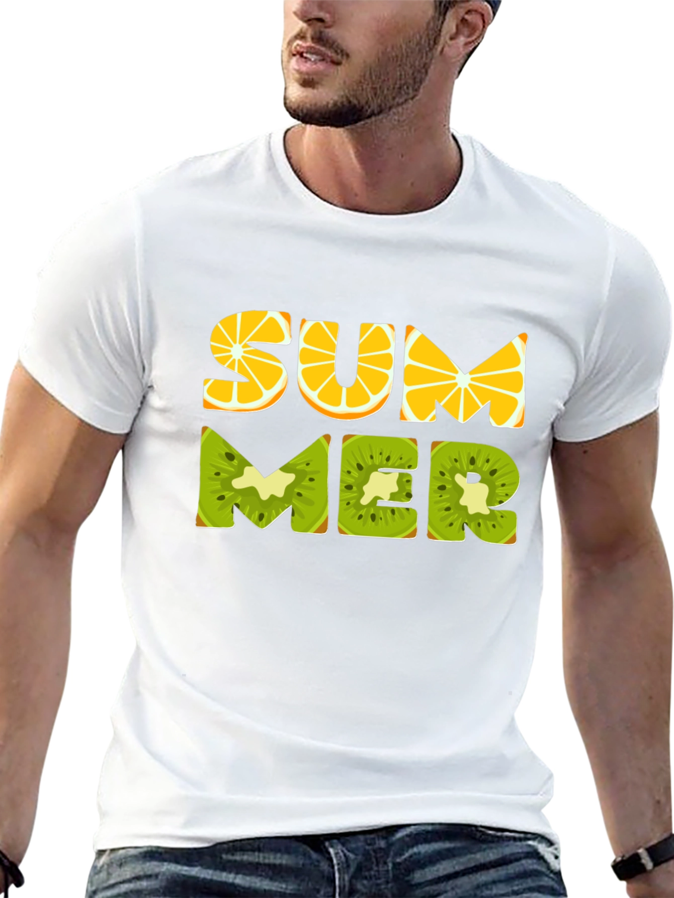 Summer Fruit T-Shirt - Black Graphic Tee