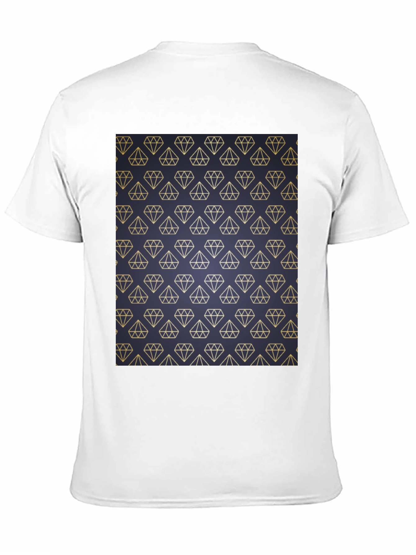 Diamond Pattern Black T-Shirt