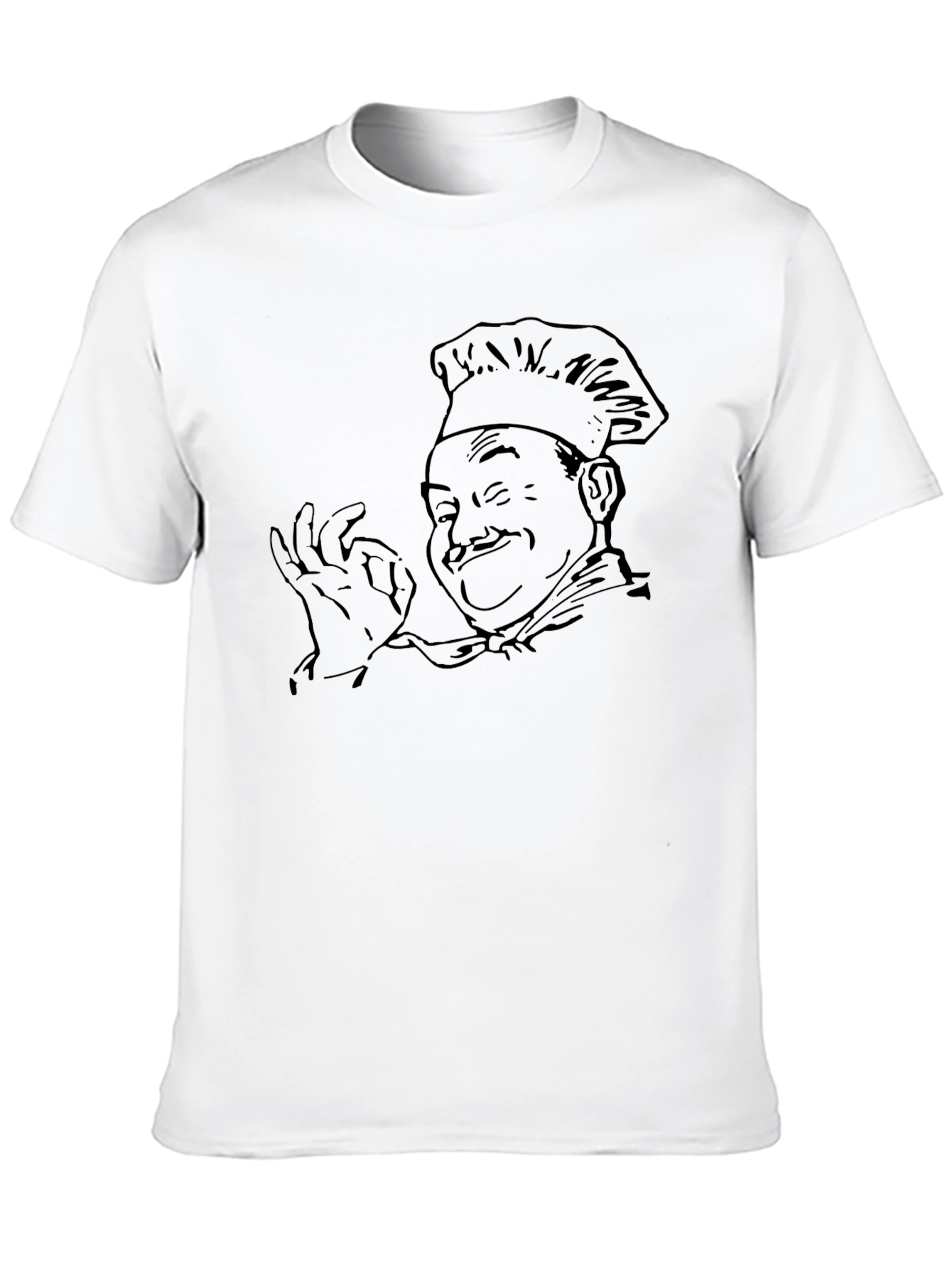 Chef Graphic Print Black T-Shirt