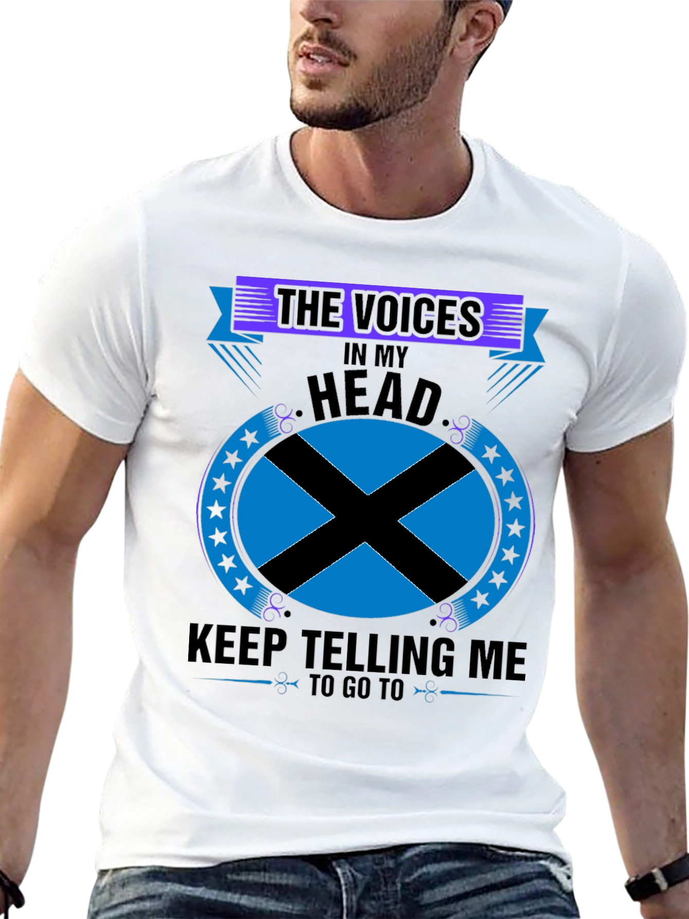 Funny Voices in My Head Novelty T-Shirt