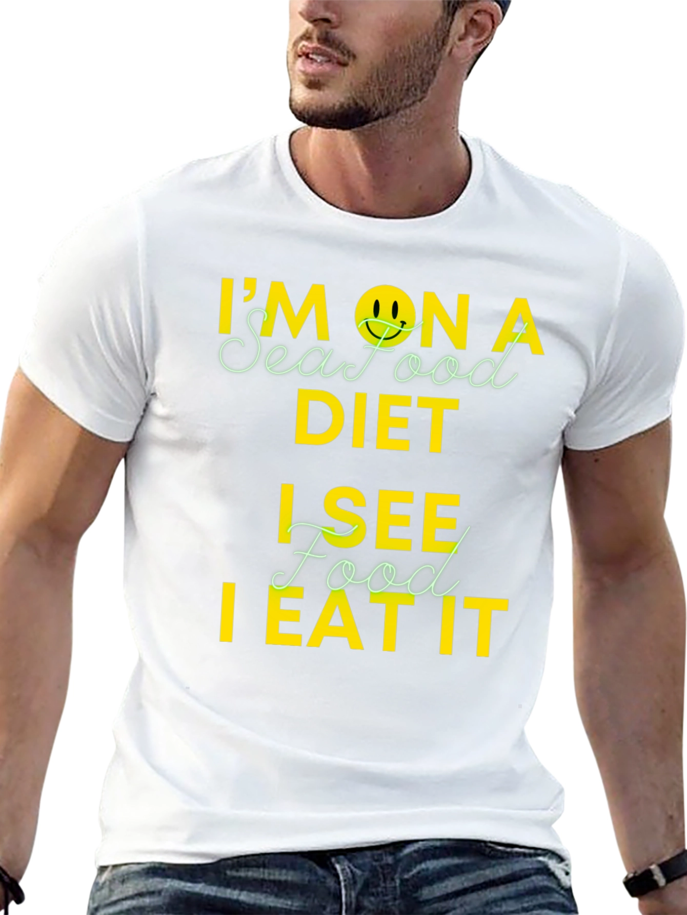 Im on a Seafood Diet Funny Mens T-Shirt