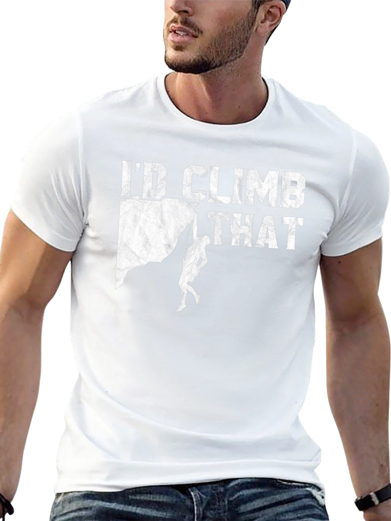 Climbing T-Shirt - Id Climb That Rock Tee