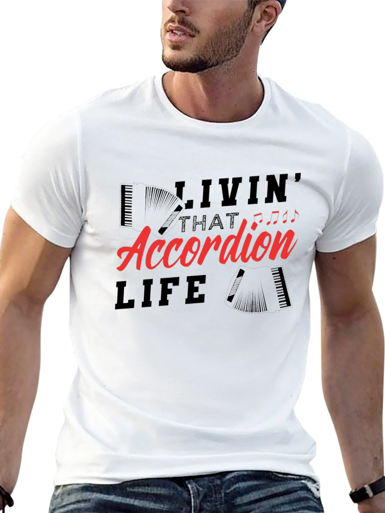 Accordion Life T-Shirt - Musician Tee