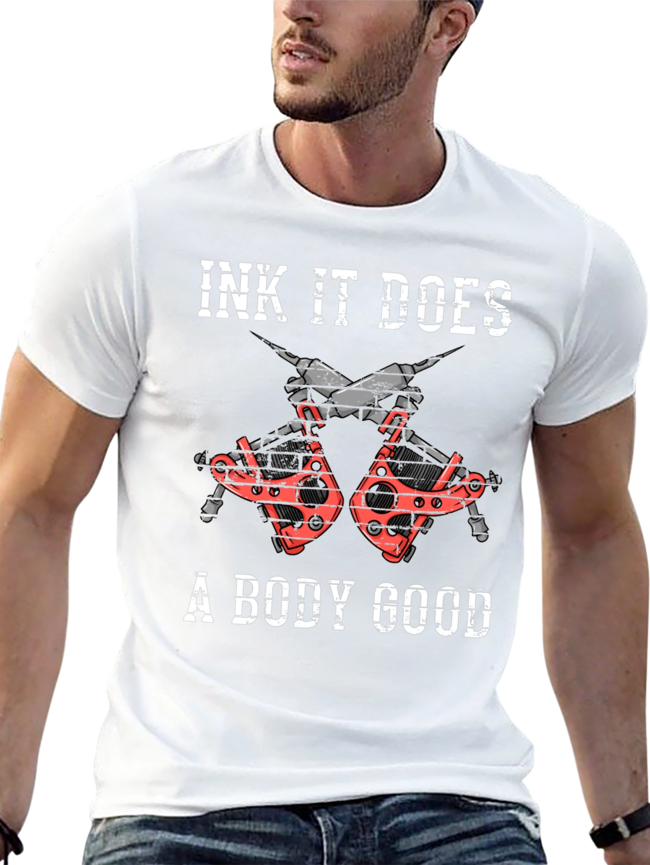 Ink It Does A Body Good Black Graphic Tee