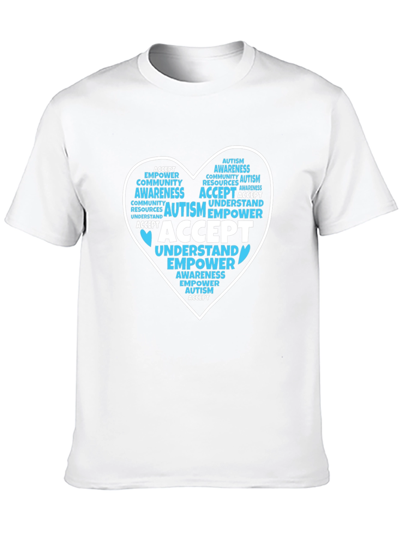 Autism Awareness Heart Graphic T-Shirt