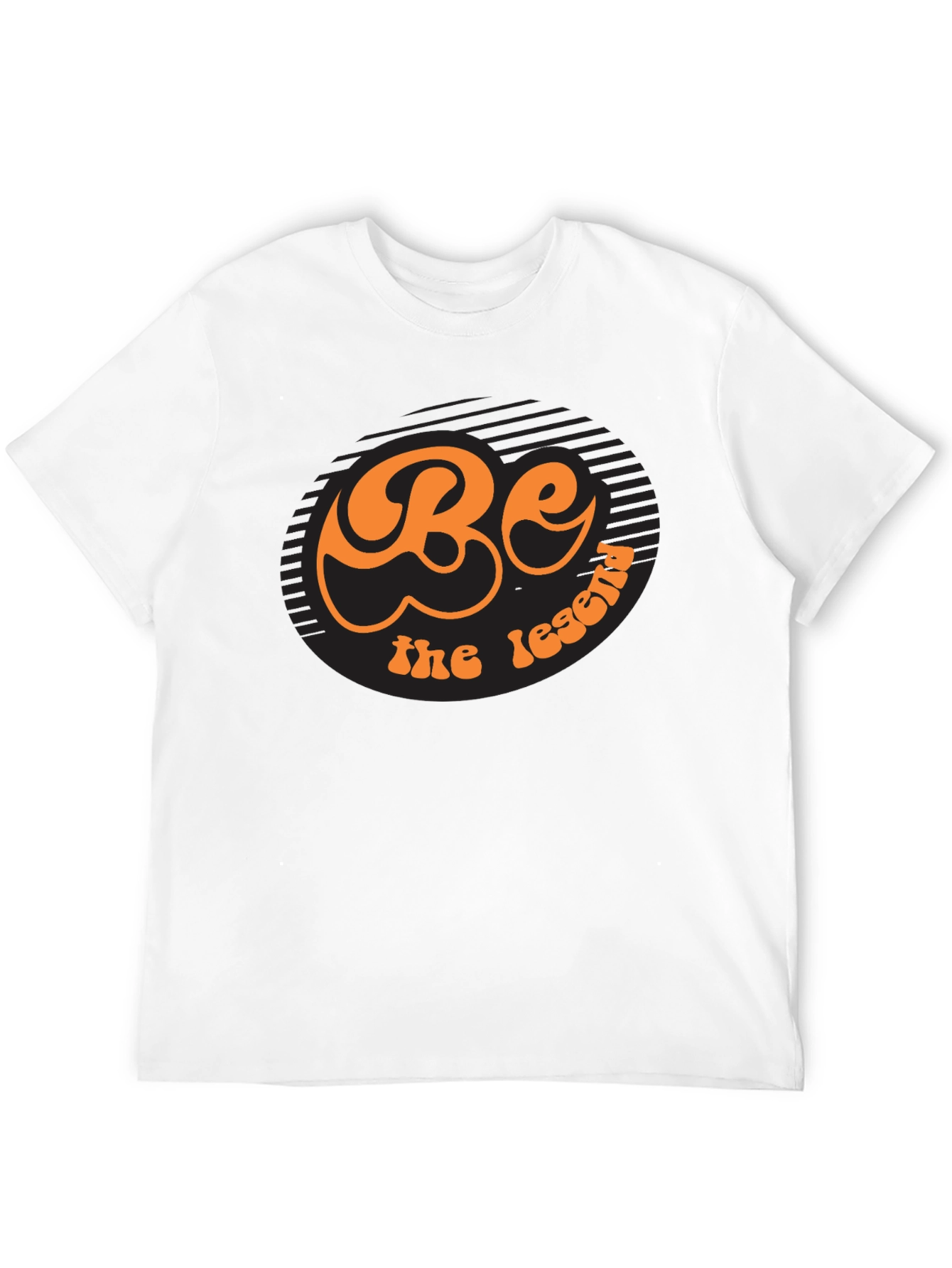 Be The Legend Retro Graphic Black T-Shirt