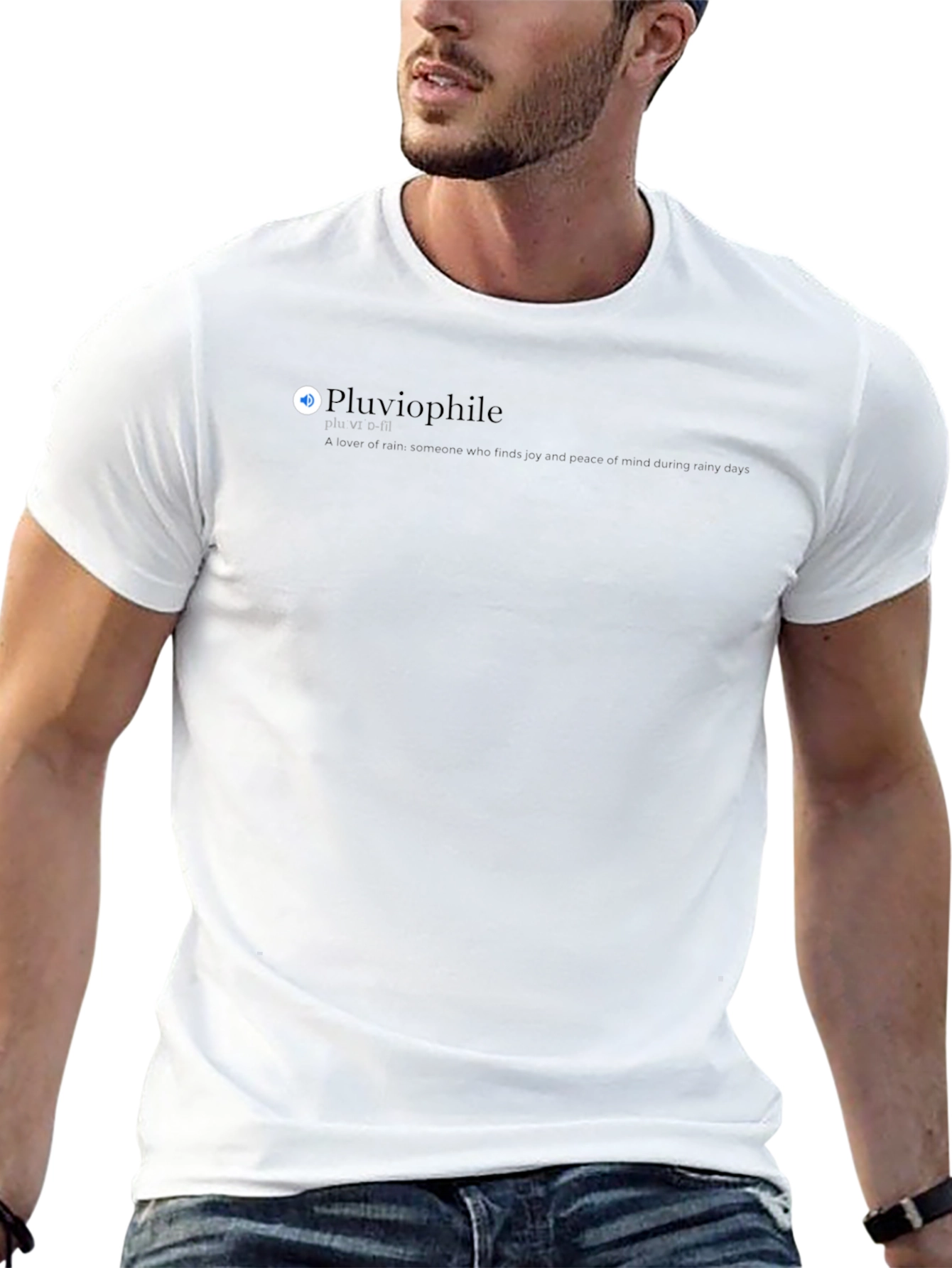 Pluviophile Black Tee - Love the Rain!