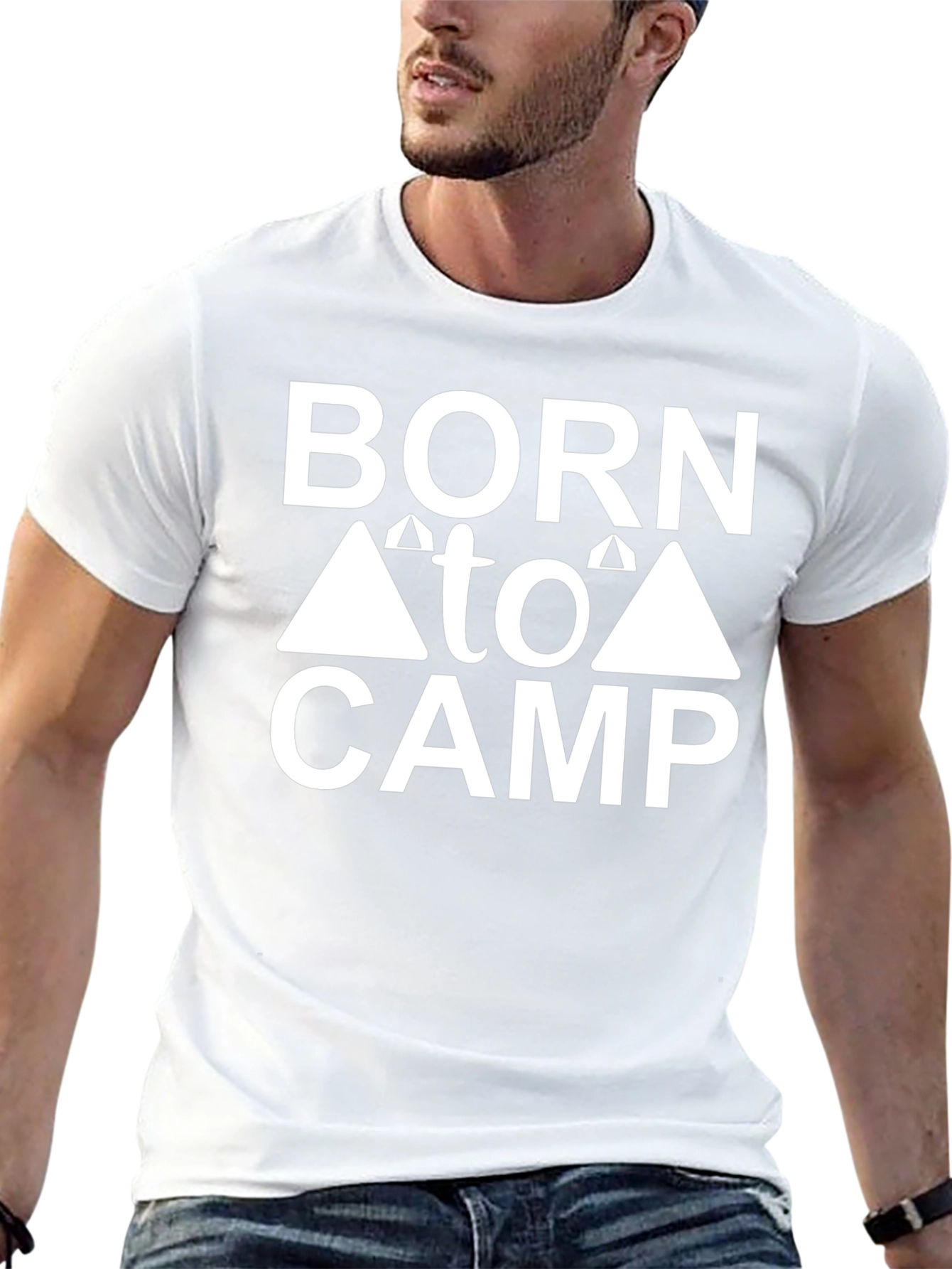 Born to Camp Graphic Tee - Black T-Shirt
