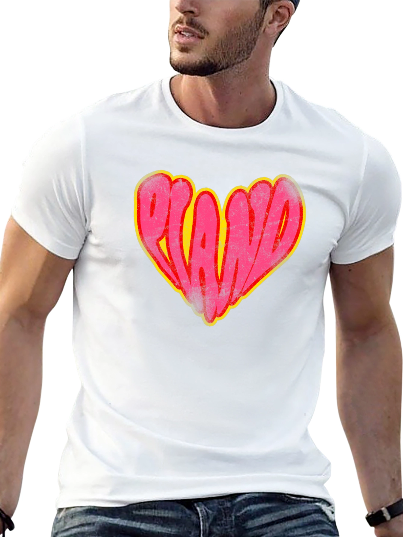Retro Orlando Heart Graphic T-Shirt