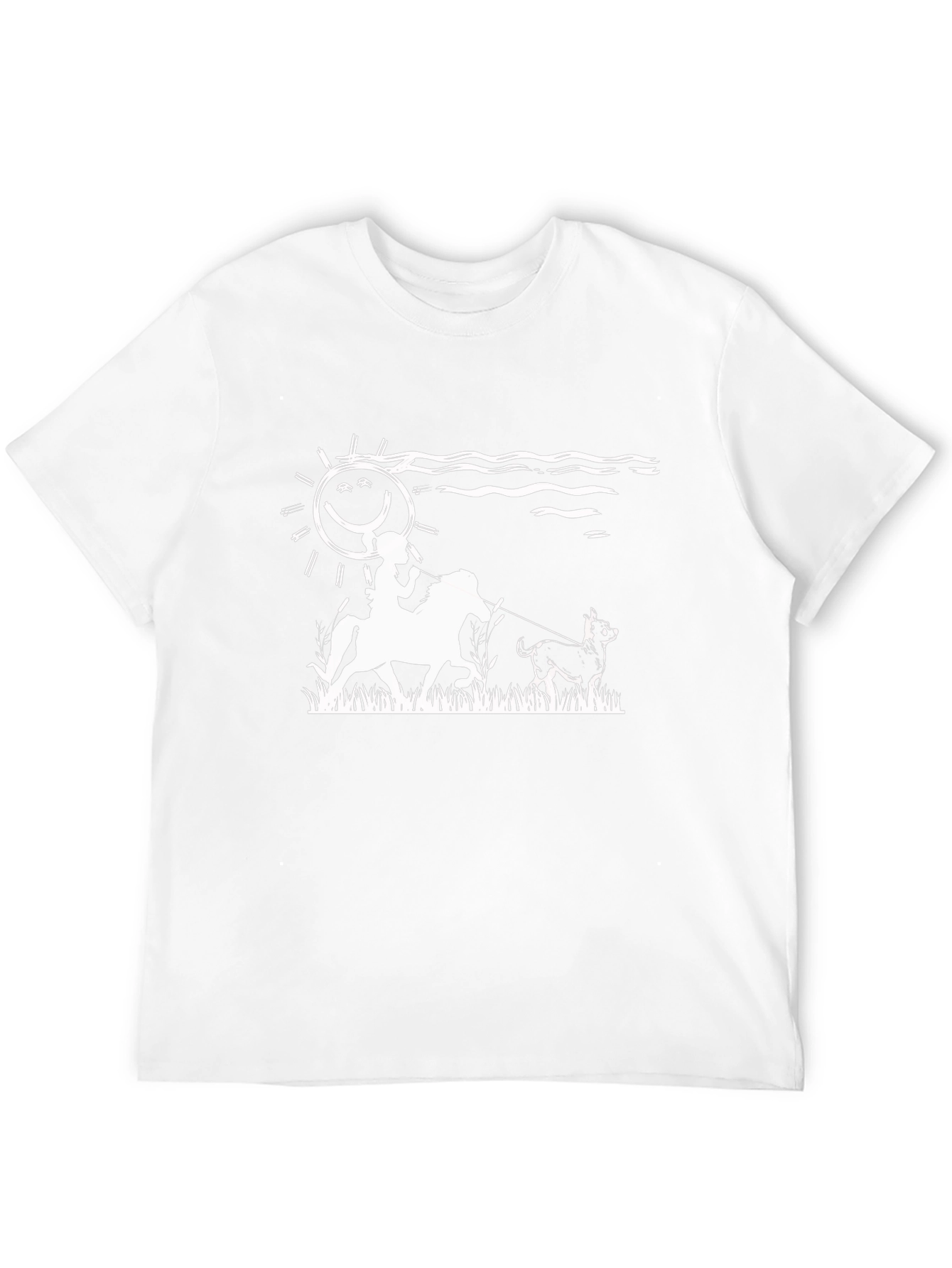 Equestrian Dog Walking T-Shirt