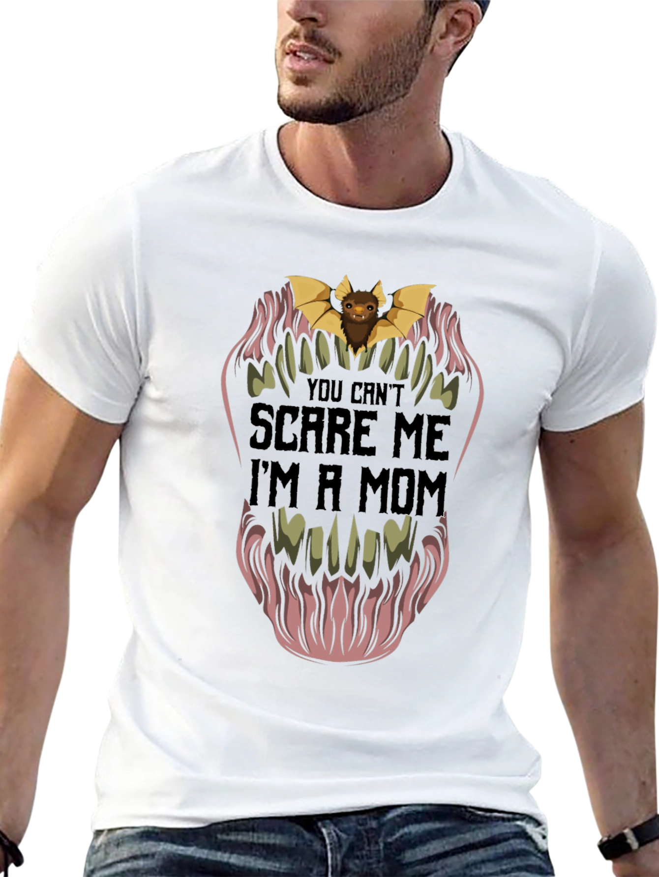 You Cant Scare Me Im A Mom Graphic T-Shirt