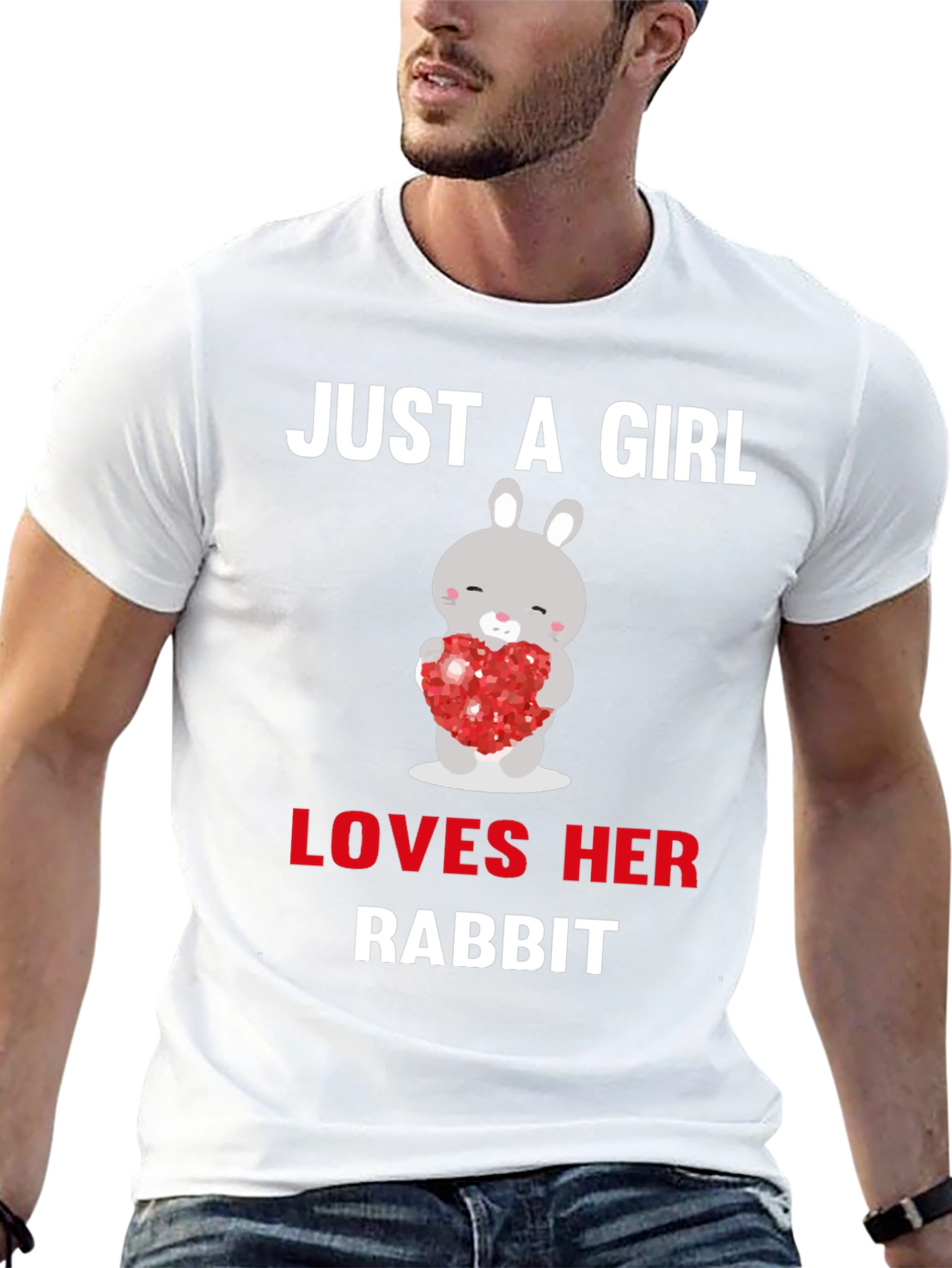 Just A Girl Loves Her Rabbit T-Shirt
