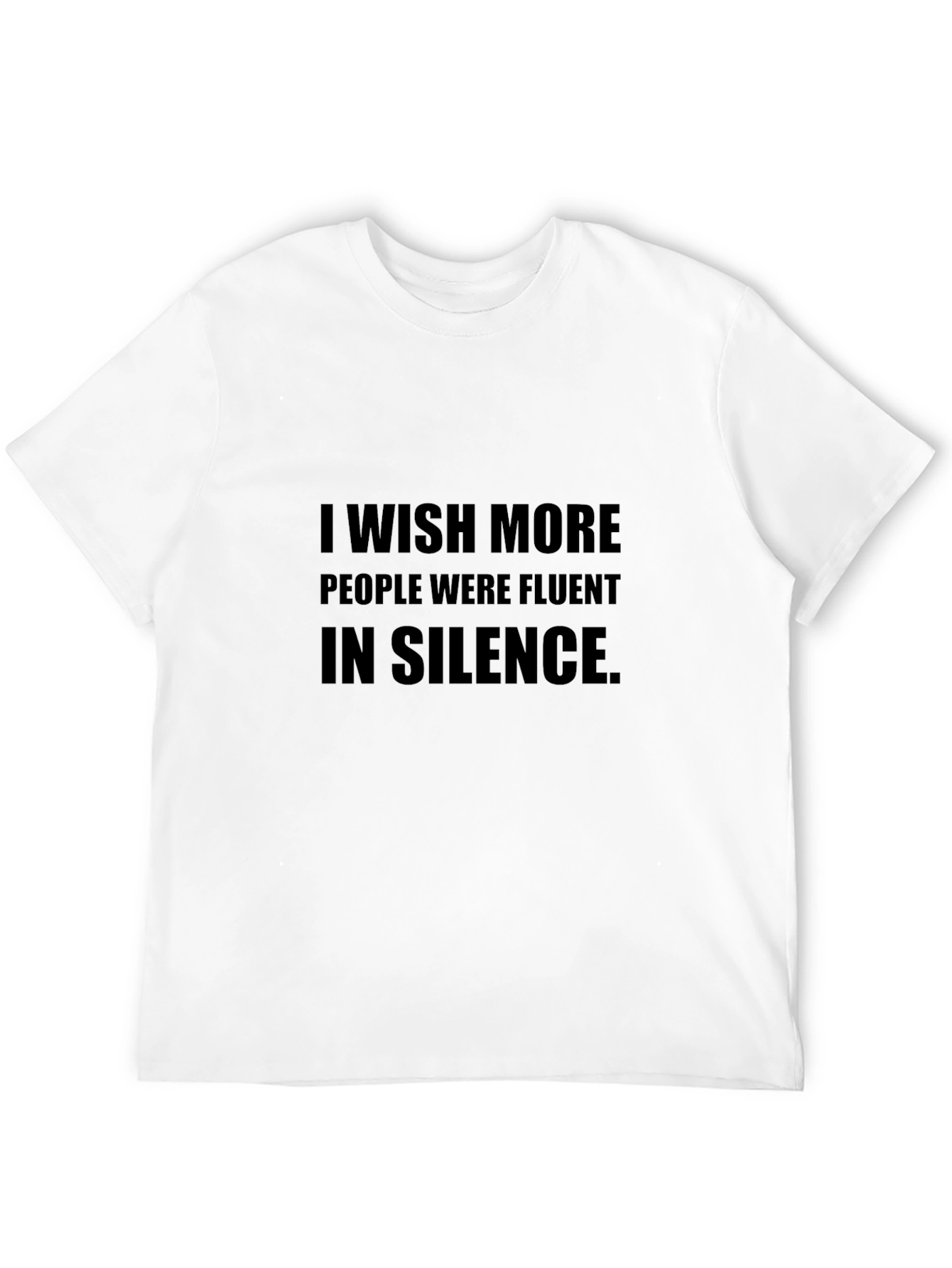 Fluent in Silence Graphic Tee - Black