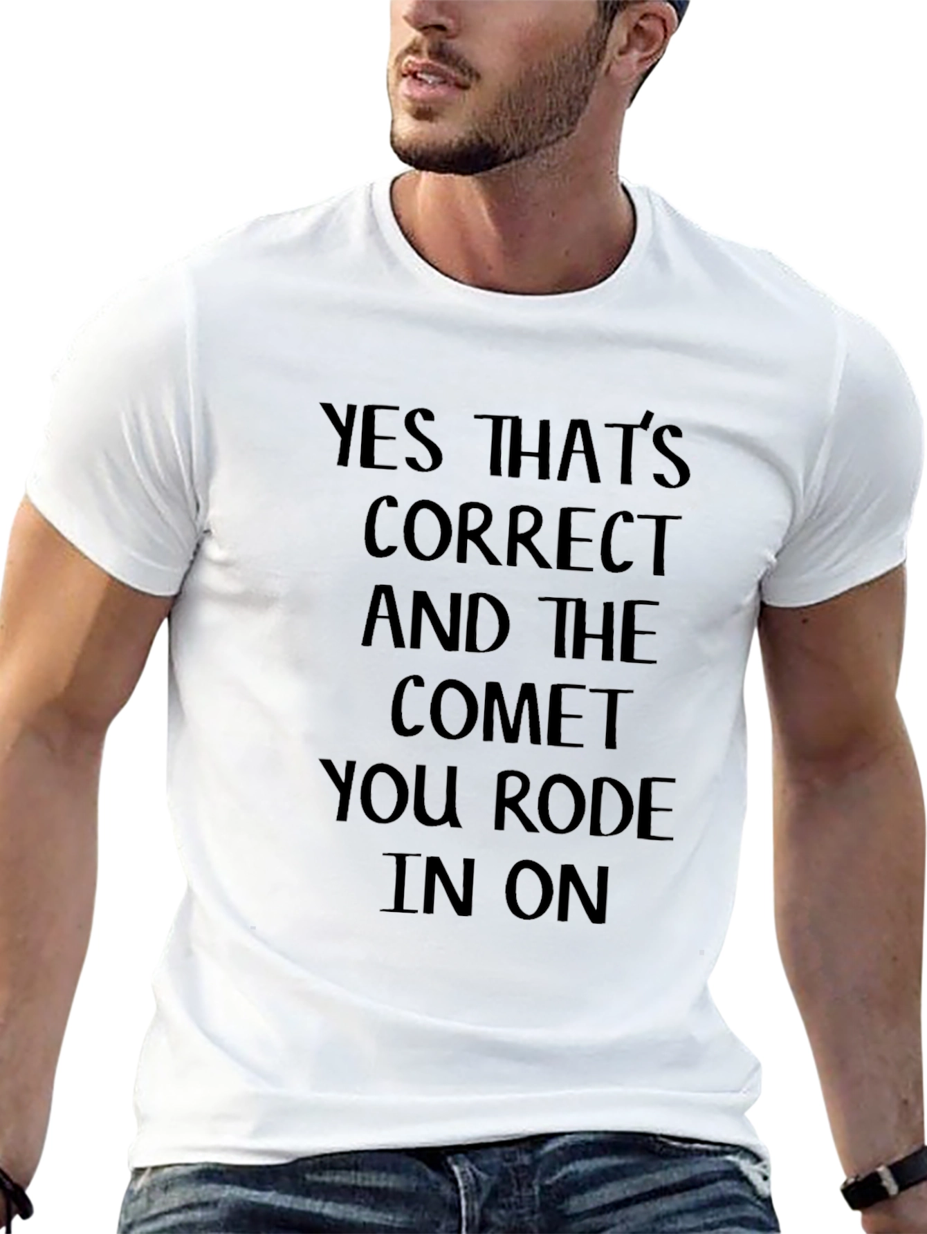 Humorous Comet Graphic Tee