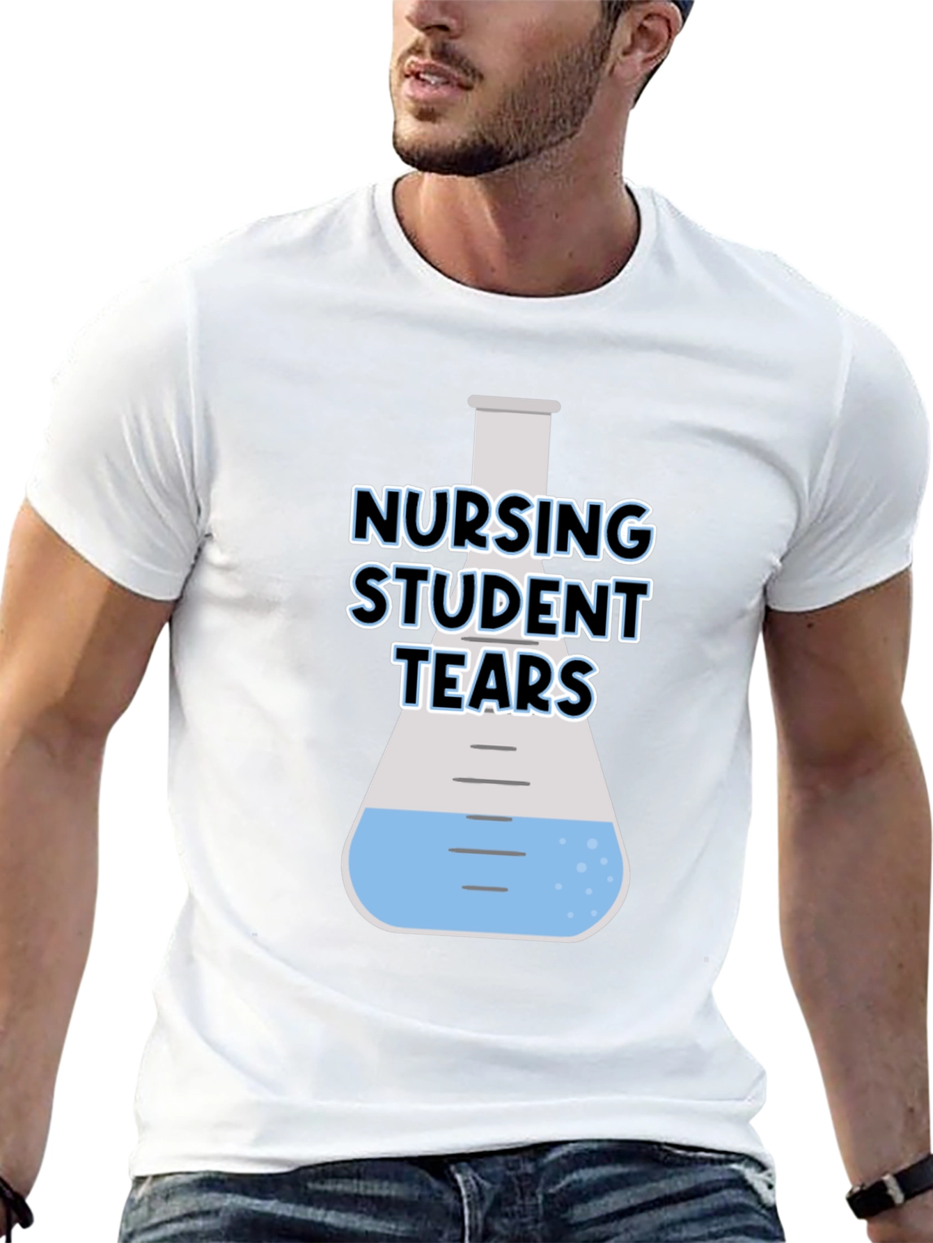 Nursing Student Tears Black T-Shirt