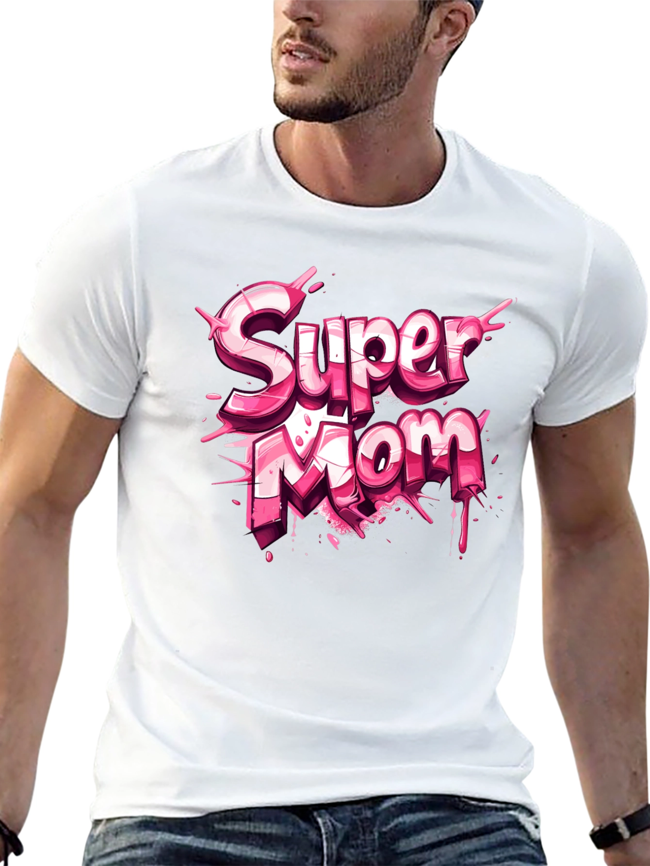 Super Mom Graphic T-Shirt - Mothers Day Gift