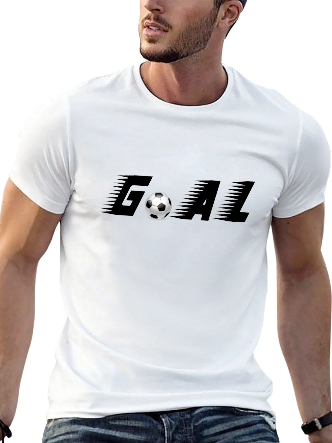 Goal Soccer Black T-Shirt