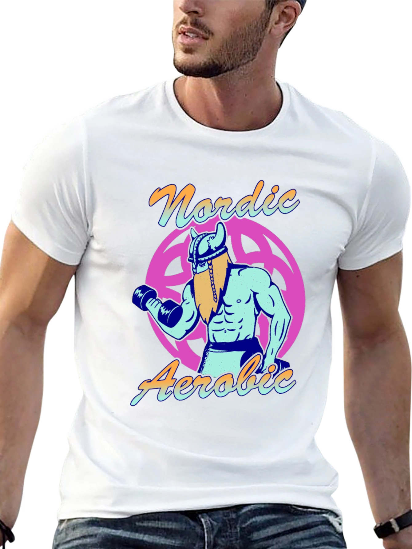 Nordic Aerobic Viking Gym Workout T-Shirt